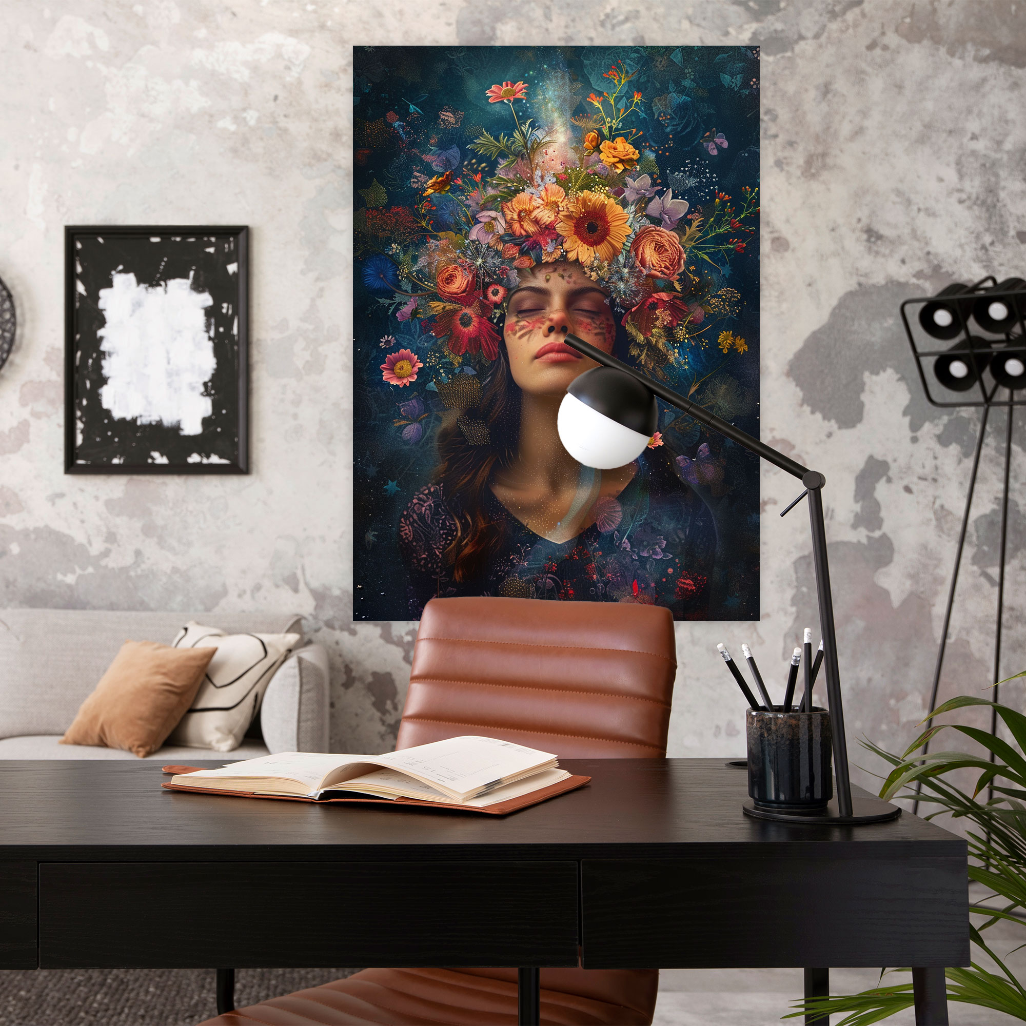 Frida Kahlo Style Wall Art - Frida Kahlo, Canvas, Frida Kahlo Style, Wall Art