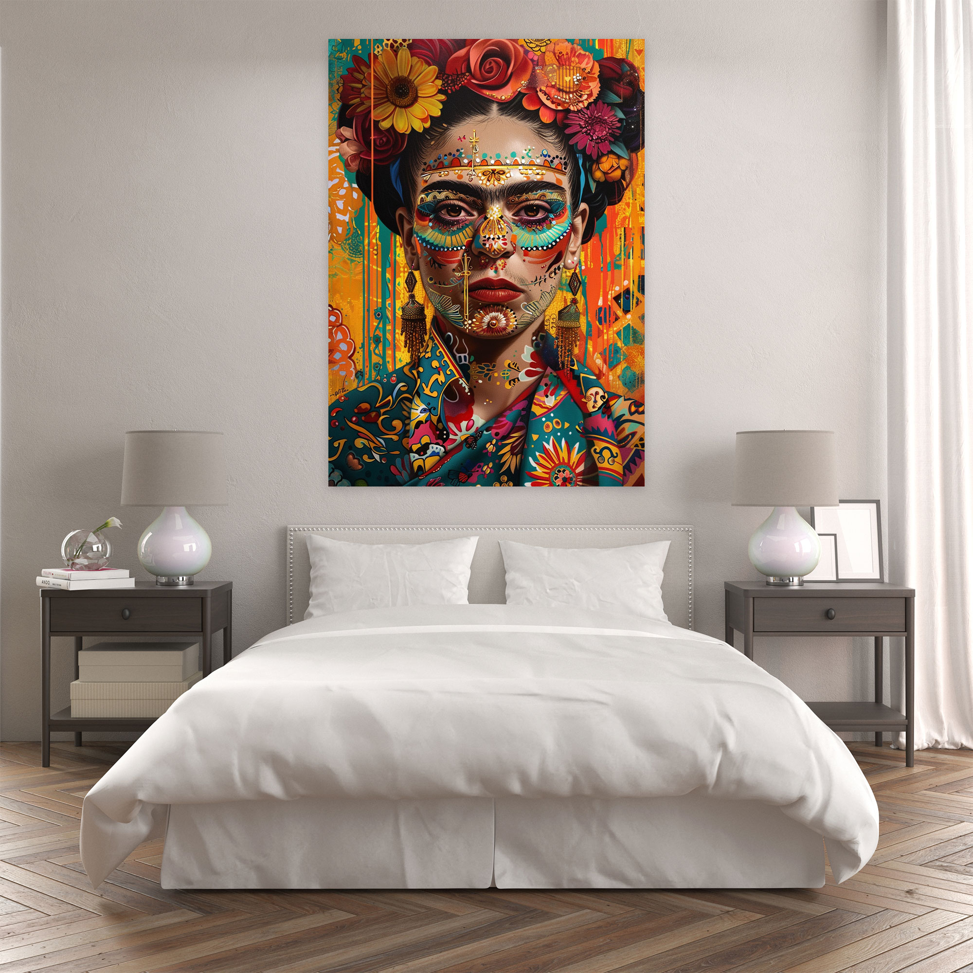 Frida Kahlo Style Wall Art - Frida Kahlo, Frida Kahlo Style, Home Decoration, Wall Art