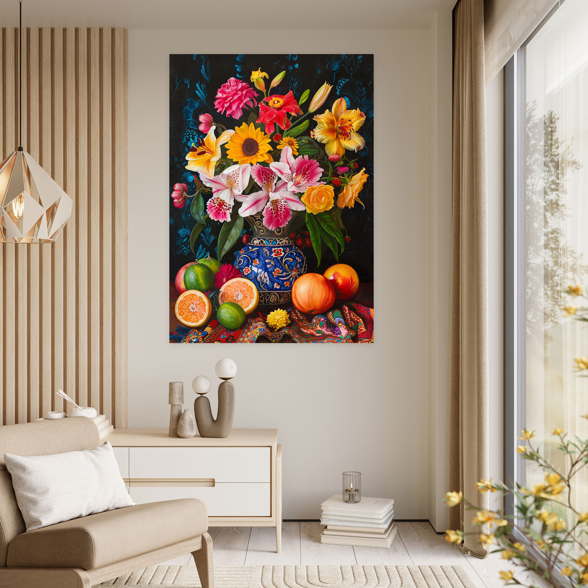 Frida Kahlo Style Canvas Print - Frida Kahlo, Wall Art, Home Decoration, Wall Decoration