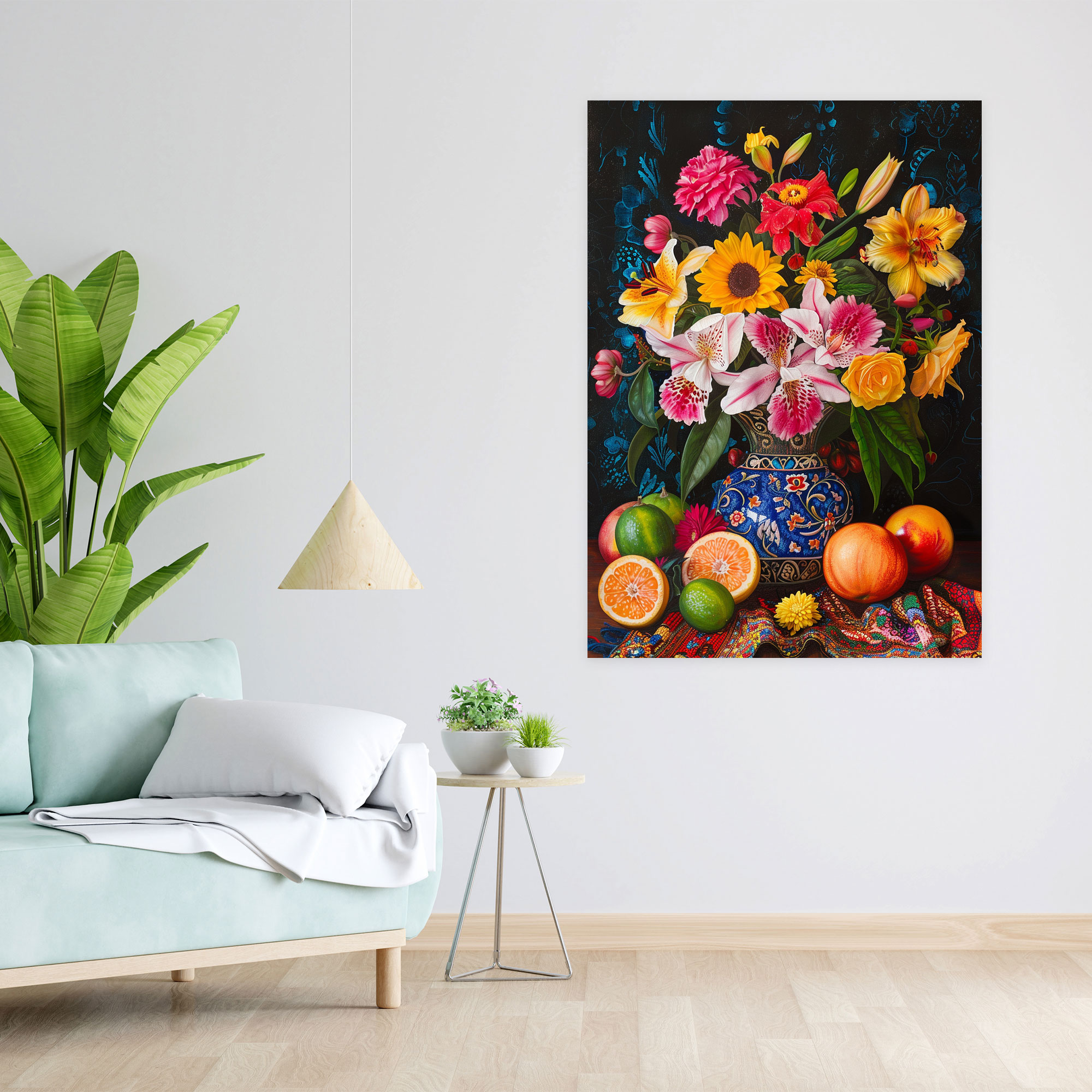 Frida Kahlo Style Canvas Print - Frida Kahlo, Wall Art, Home Decoration, Wall Decoration