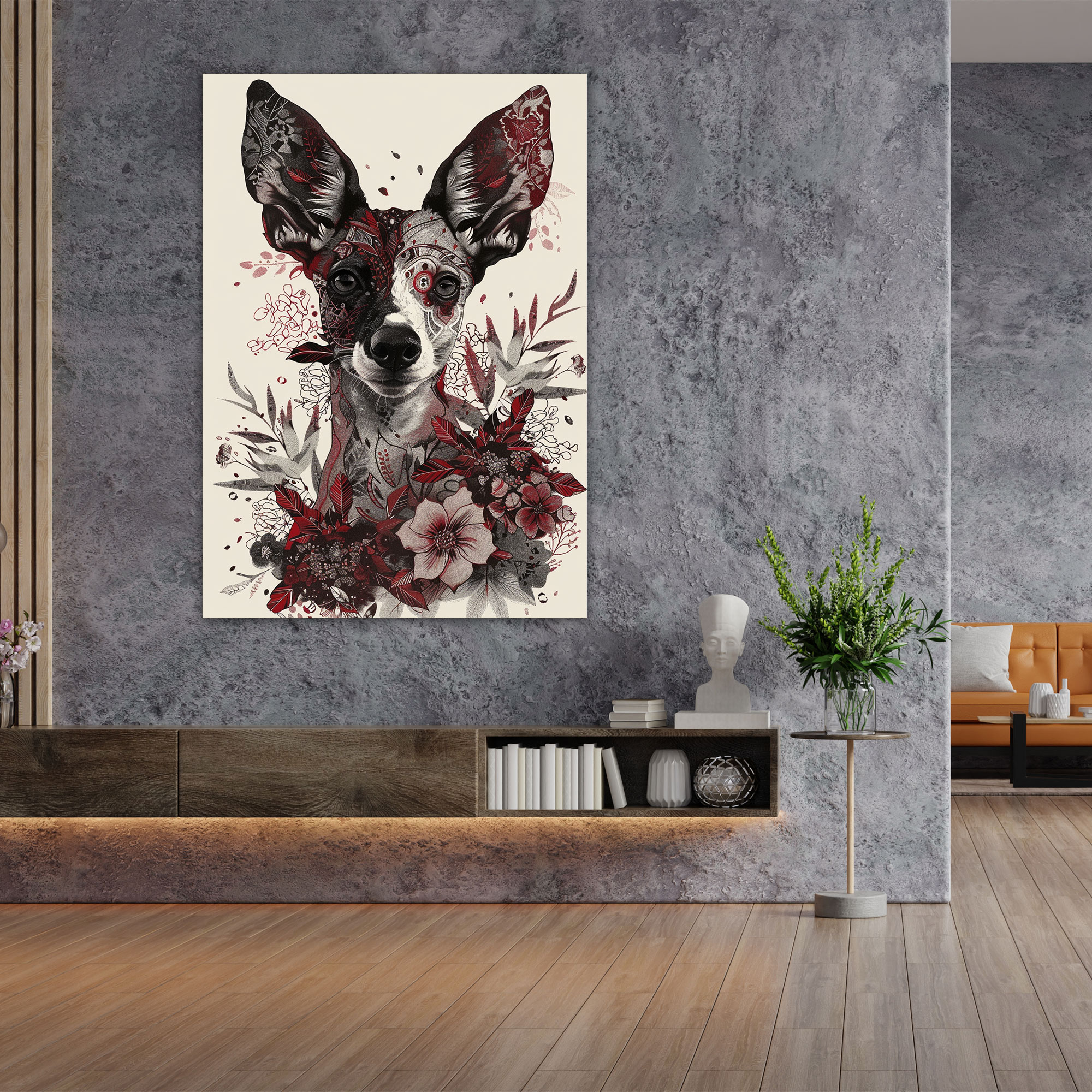 Frida Kahlo Style Wall Art - Frida Kahlo, Canvas Wall Art, Frida Kahlo Style, Wall Decoration