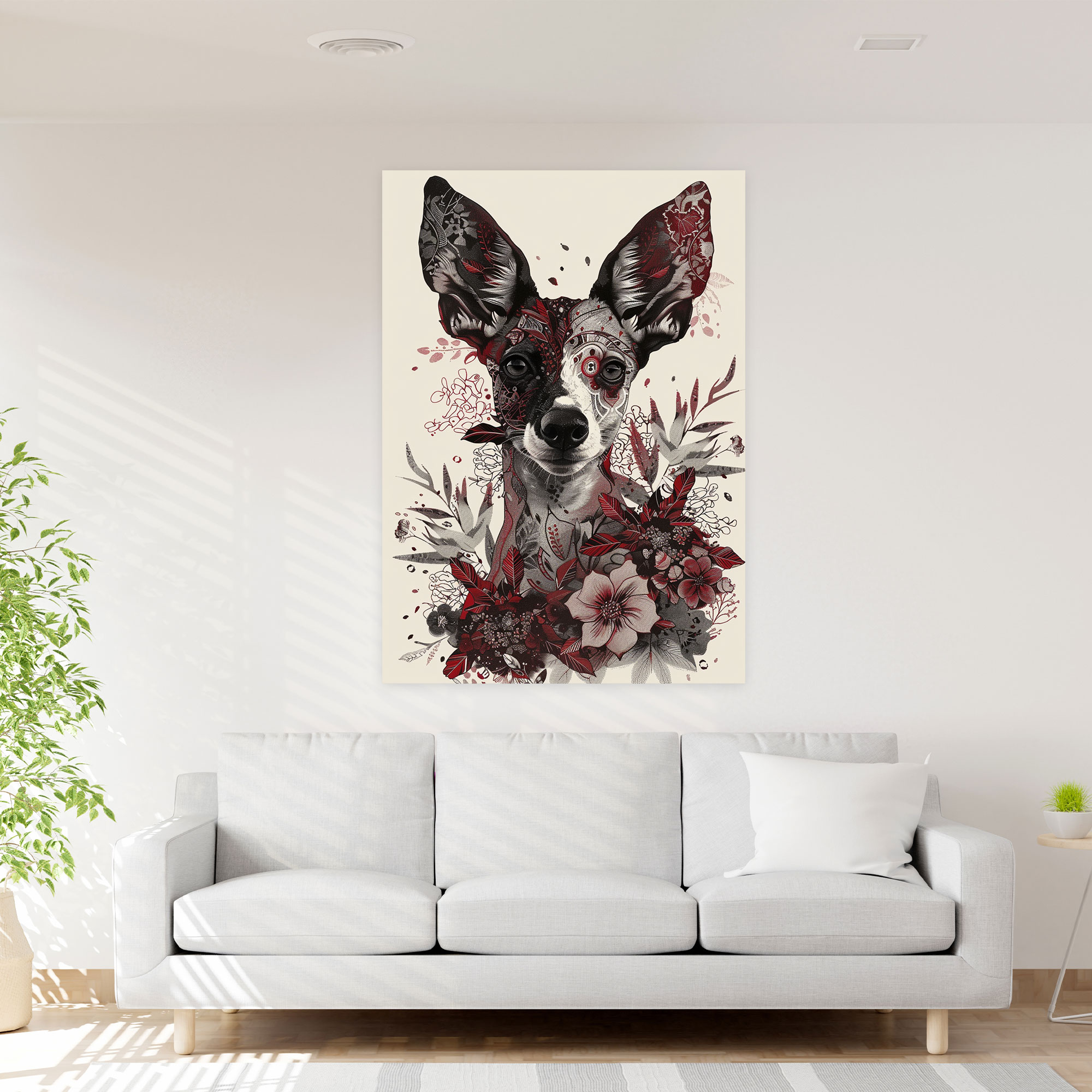 Frida Kahlo Style Wall Art - Frida Kahlo, Canvas Wall Art, Frida Kahlo Style, Wall Decoration