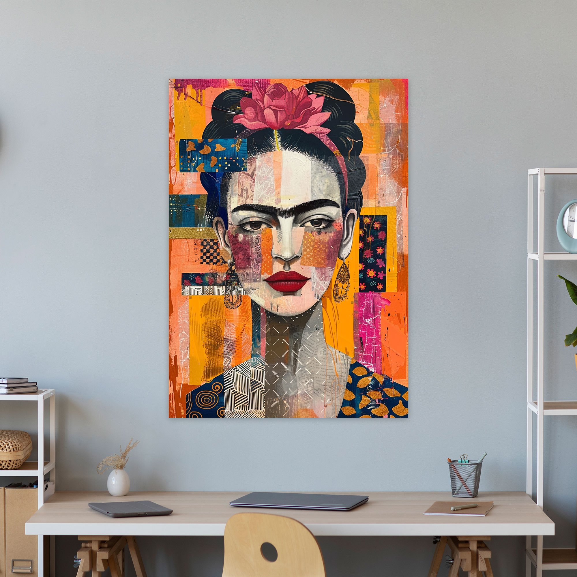 Frida Kahlo Style Wall Art - Frida Kahlo, Canvas, Frida Kahlo Style, Wall Art