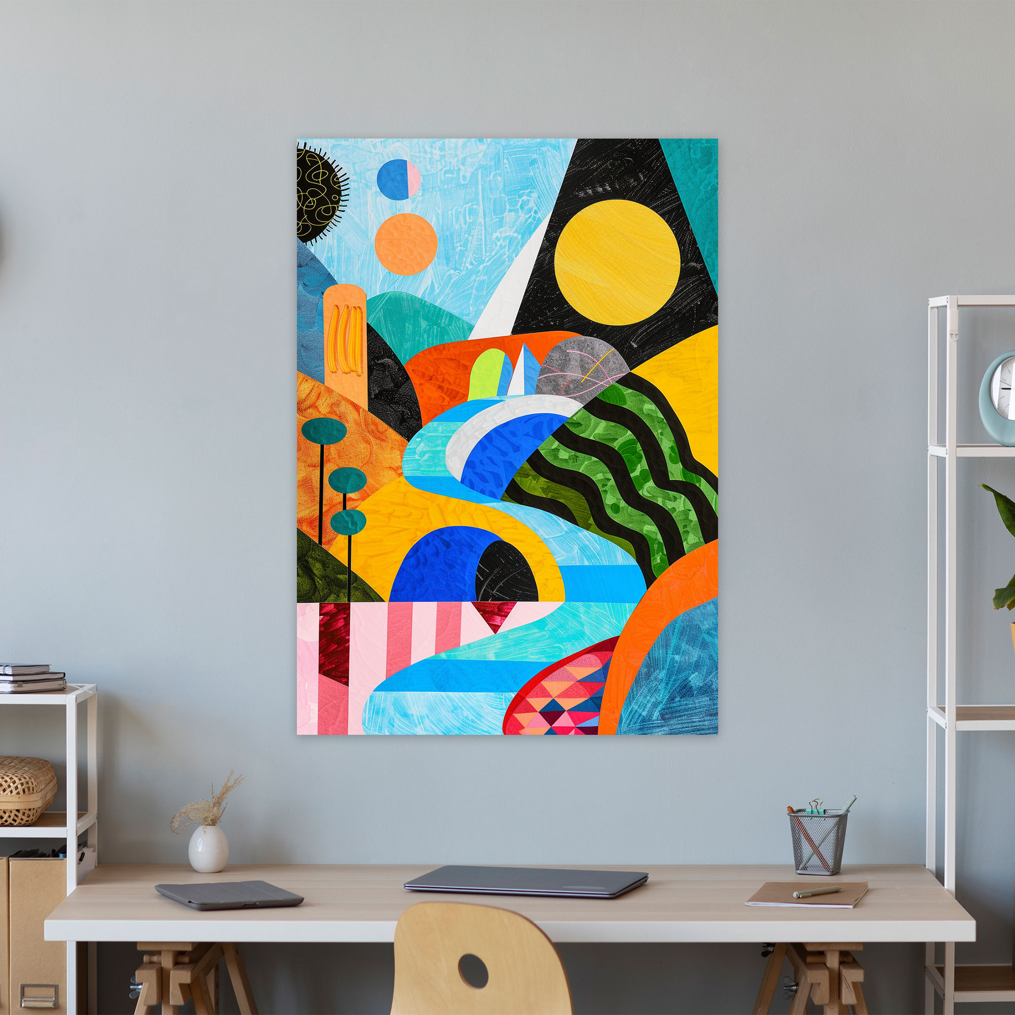 Frida Kahlo Style Canvas Print - Frida Kahlo, Wall Art, Canvas Wall Art, Frida Kahlo Style