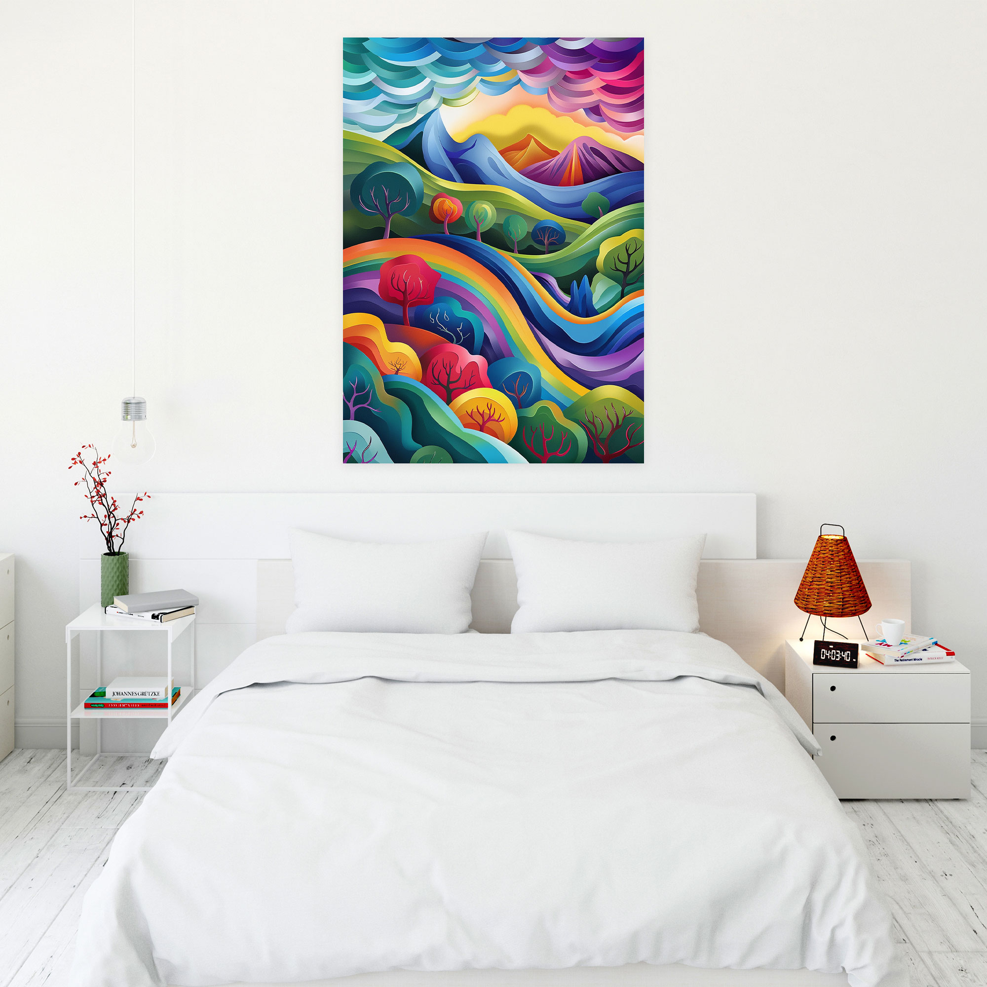 Frida Kahlo Style Canvas Print - Frida Kahlo, Home Decoration, Frida Kahlo Style, Canvas Print