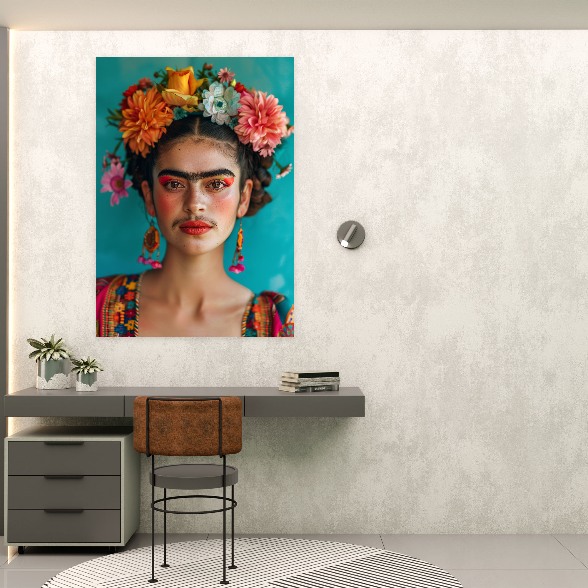 Frida Kahlo Style Canvas Print - Frida Kahlo, Canvas Print, Canvas, Wall Decoration