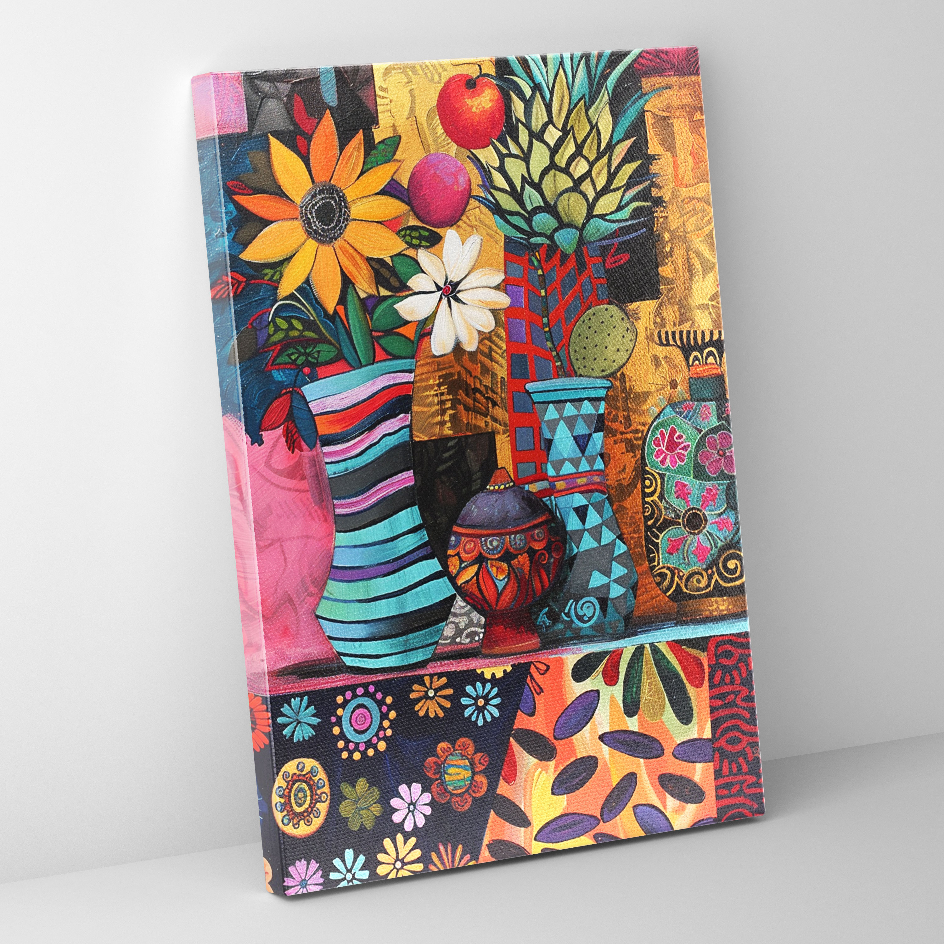 Frida Kahlo Style Canvas Print - Frida Kahlo, Frida Kahlo Style, Canvas Print, Canvas Wall Art