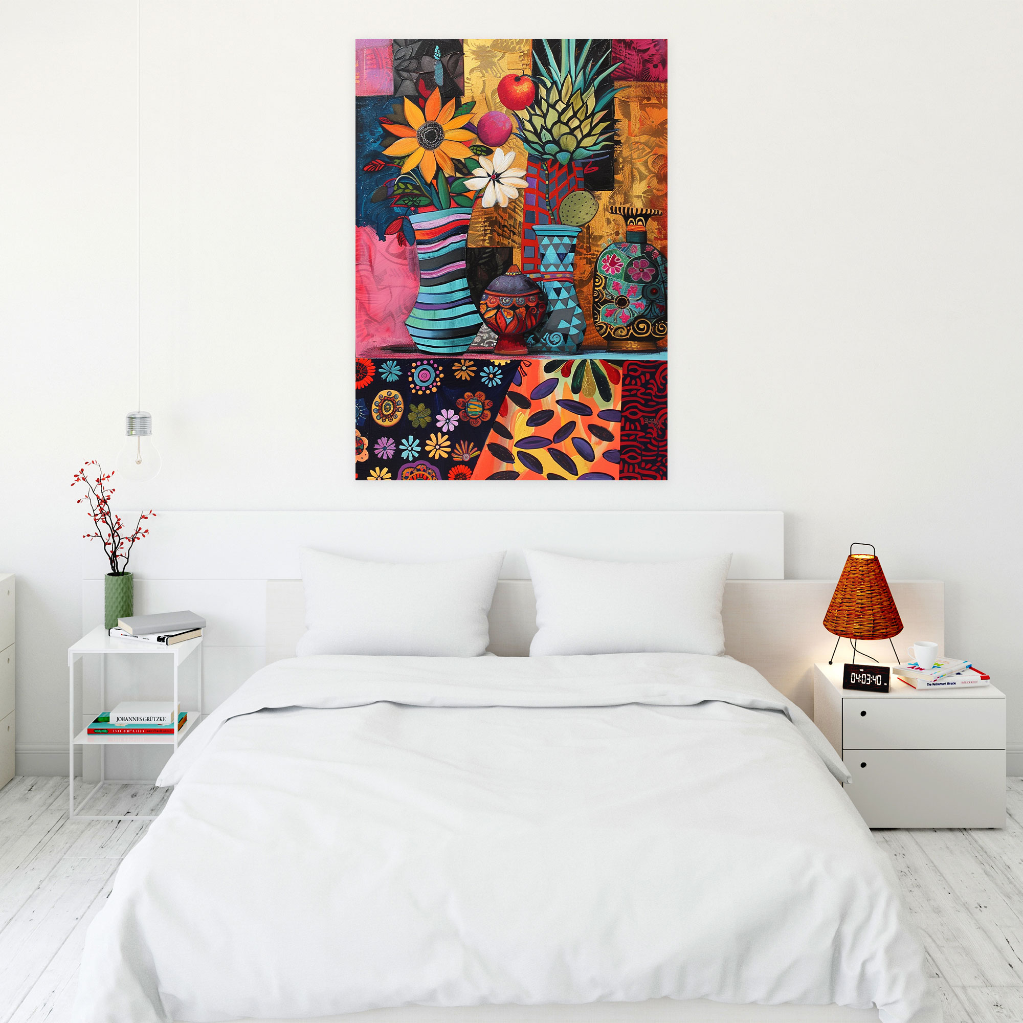 Frida Kahlo Style Canvas Print - Frida Kahlo, Frida Kahlo Style, Canvas Print, Canvas Wall Art