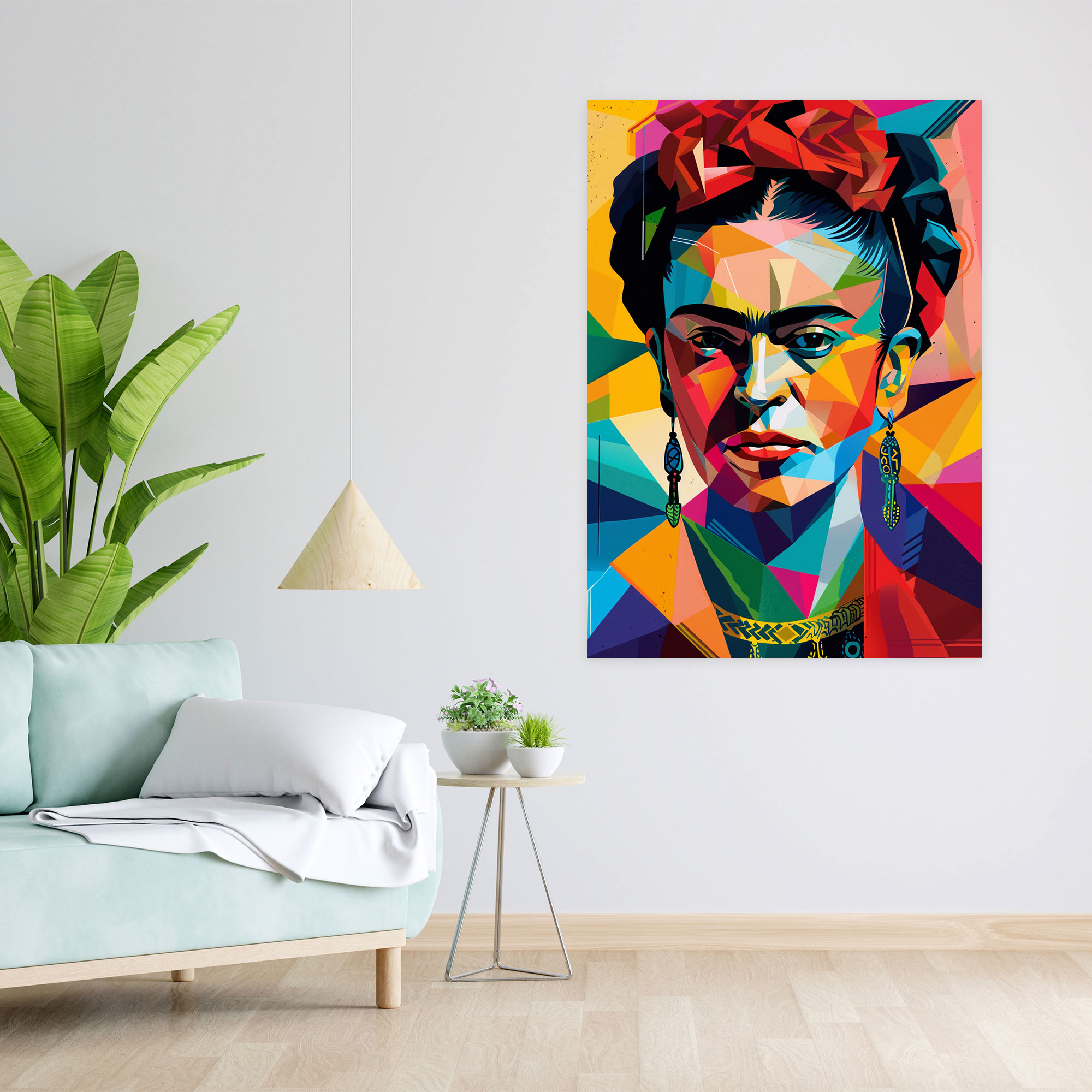 Frida Kahlo Tarzı Kanvas Tablo - Frida Kahlo Kanvas Duvar Sanatı Duvar Dekorasyonu