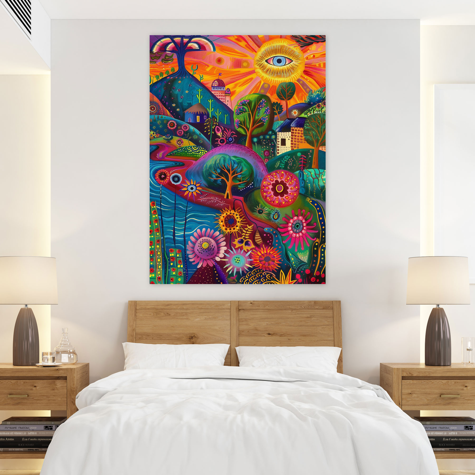 Frida Kahlo Style Wall Art - Frida Kahlo, Home Decoration, Frida Kahlo Style, Canvas Print