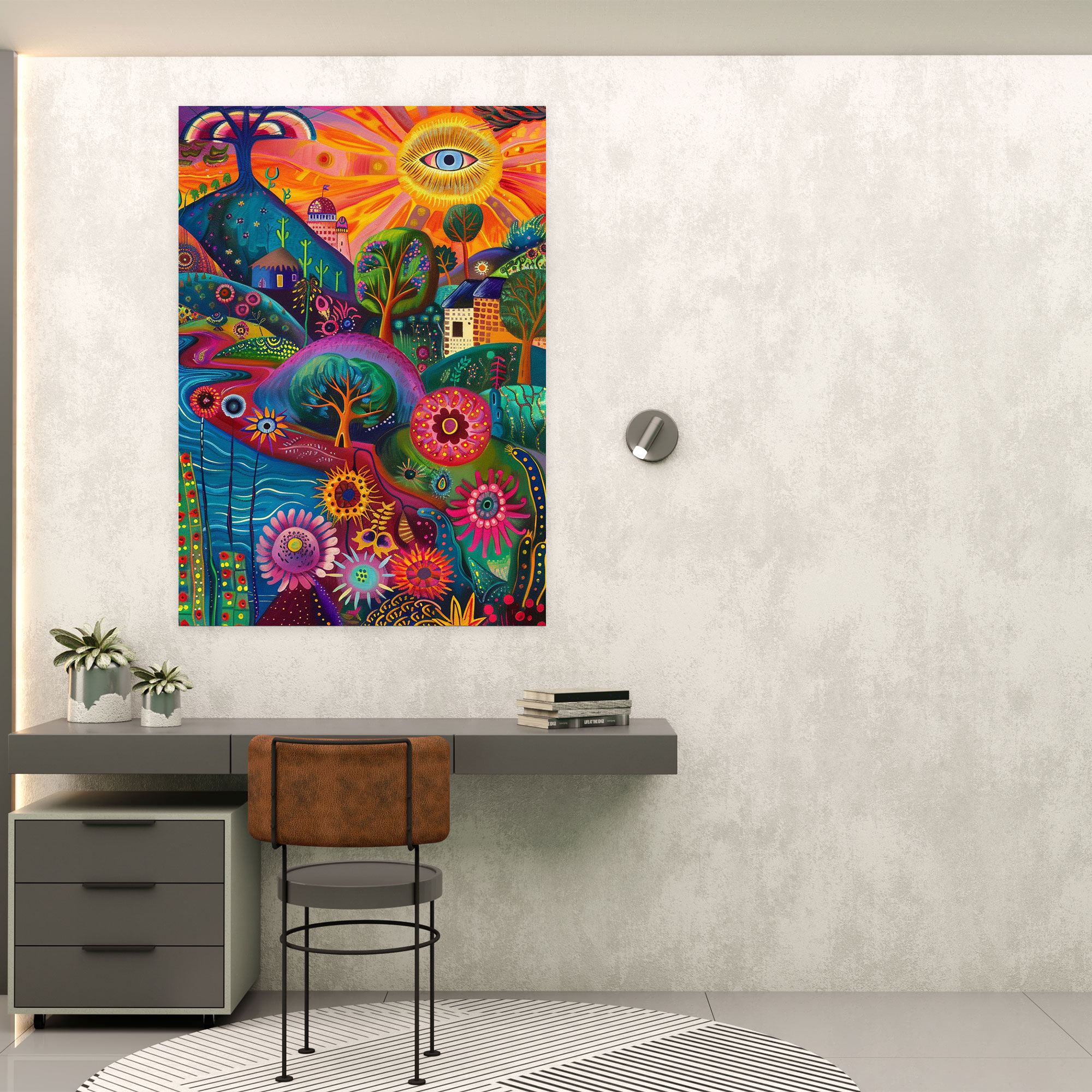 Frida Kahlo Style Wall Art - Frida Kahlo, Home Decoration, Frida Kahlo Style, Canvas Print