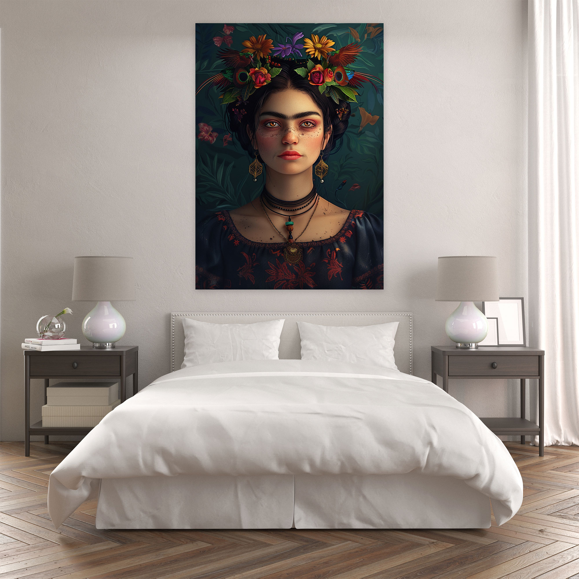 Frida Kahlo Style Wall Art - Frida Kahlo, Wall Art, Wall Decoration, Frida Kahlo Style