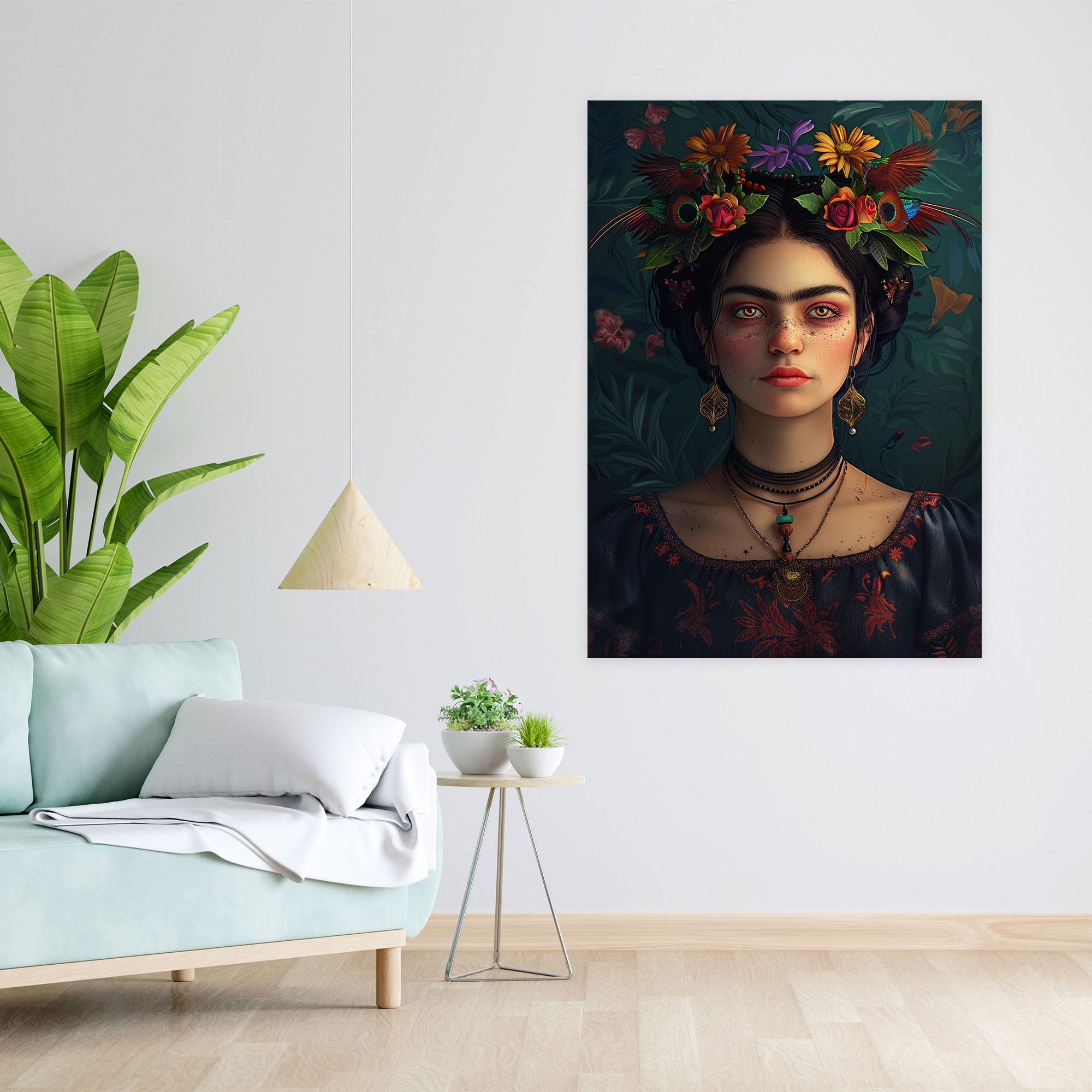 Frida Kahlo Style Wall Art - Frida Kahlo, Wall Art, Wall Decoration, Frida Kahlo Style
