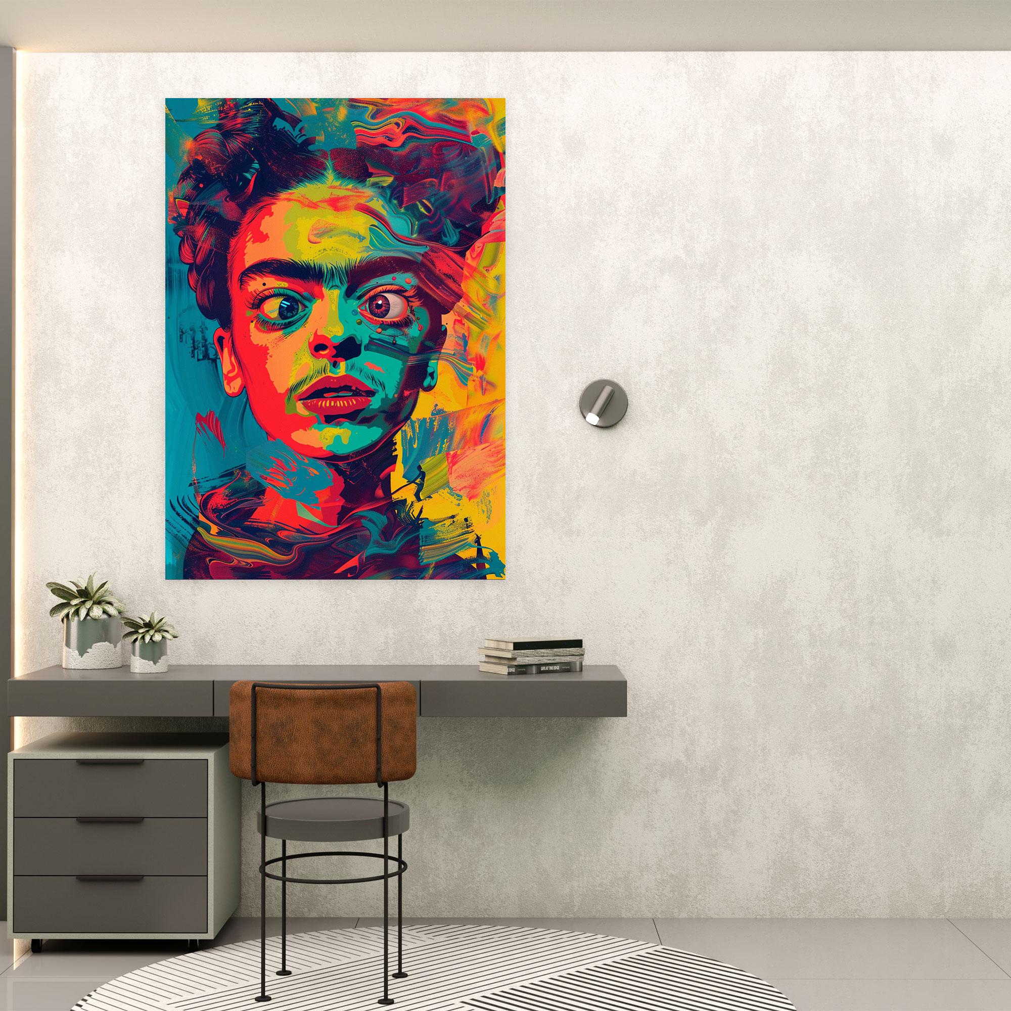 Frida Kahlo Style Canvas Print - Frida Kahlo, Canvas Print, Home Decoration, Canvas