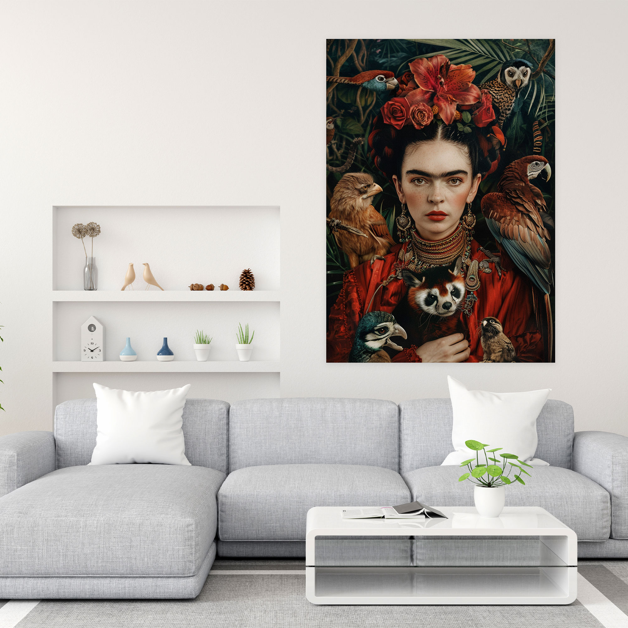 Frida Kahlo Style Wall Art - Frida Kahlo, Wall Decoration, Home Decoration, Frida Kahlo Style