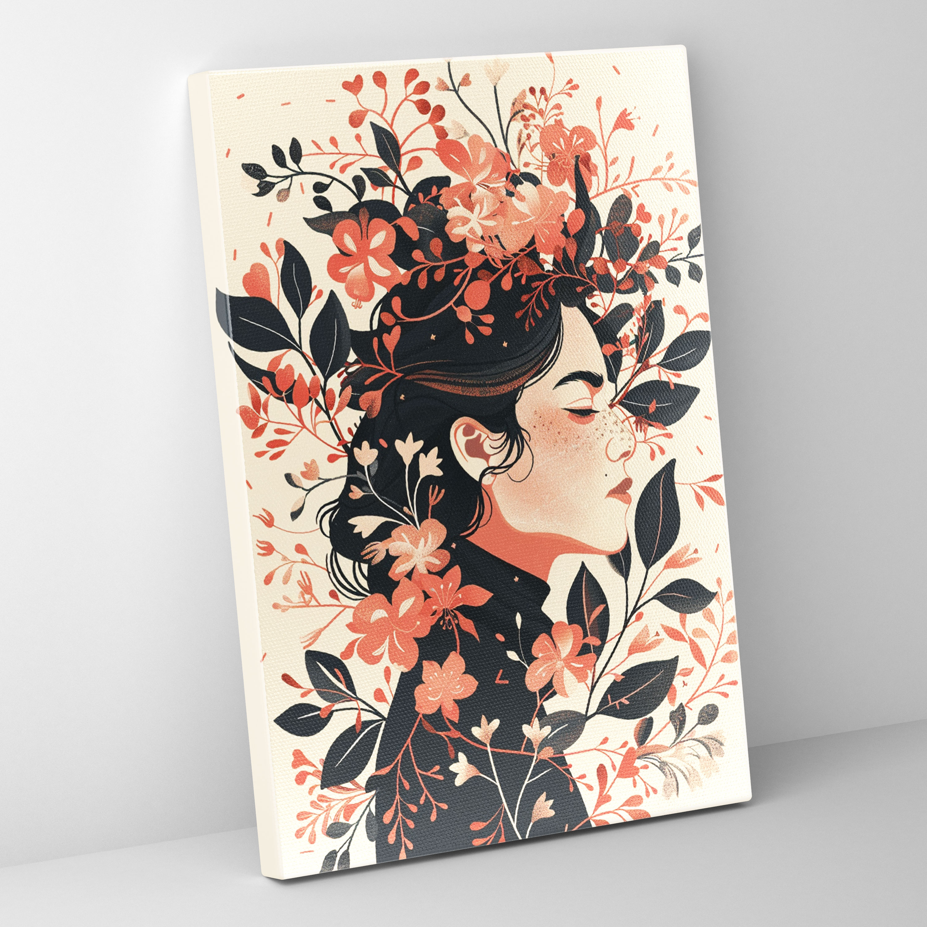 Frida Kahlo Style Wall Art - Frida Kahlo, Canvas Wall Art, Frida Kahlo Style, Home Decoration