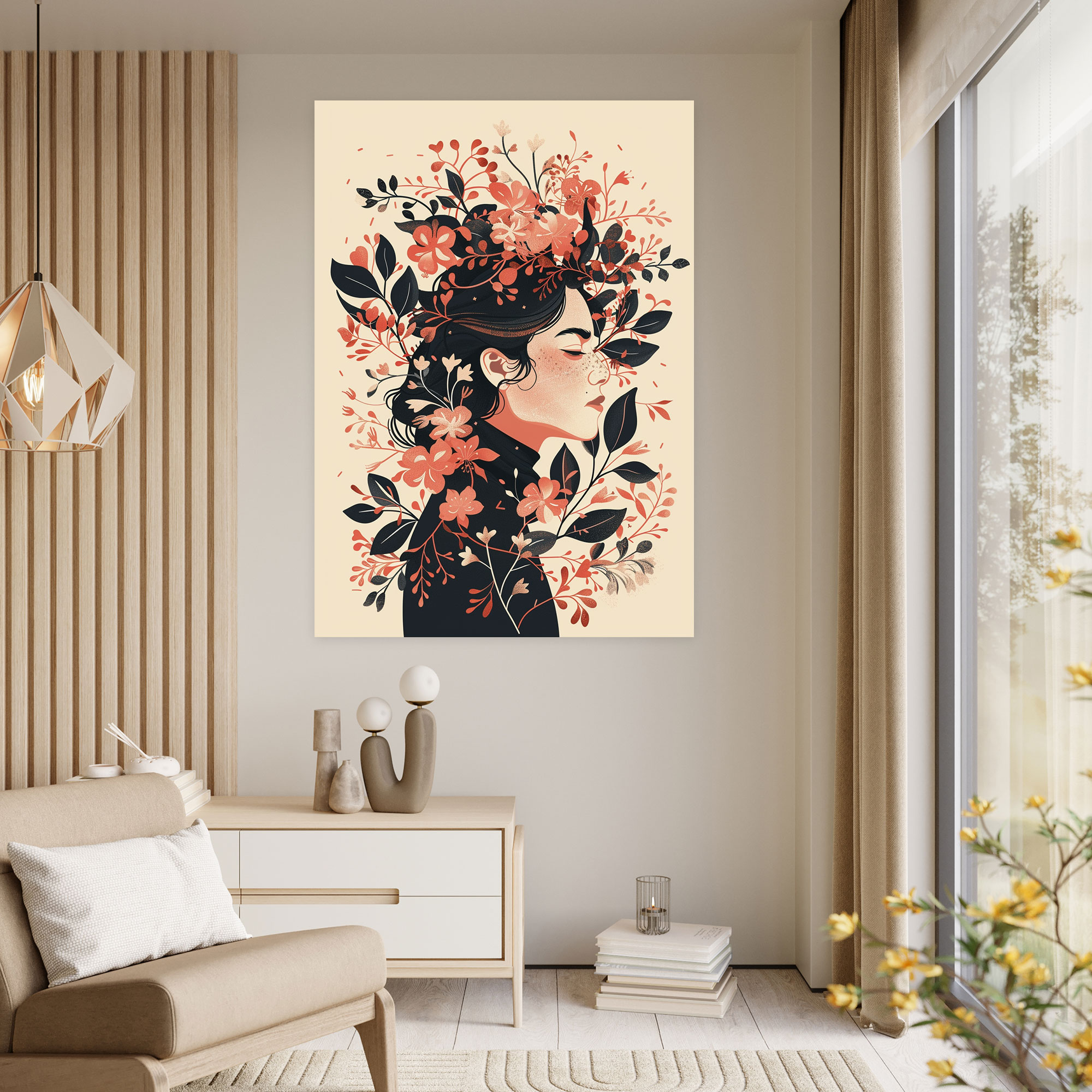 Frida Kahlo Style Wall Art - Frida Kahlo, Canvas Wall Art, Frida Kahlo Style, Home Decoration