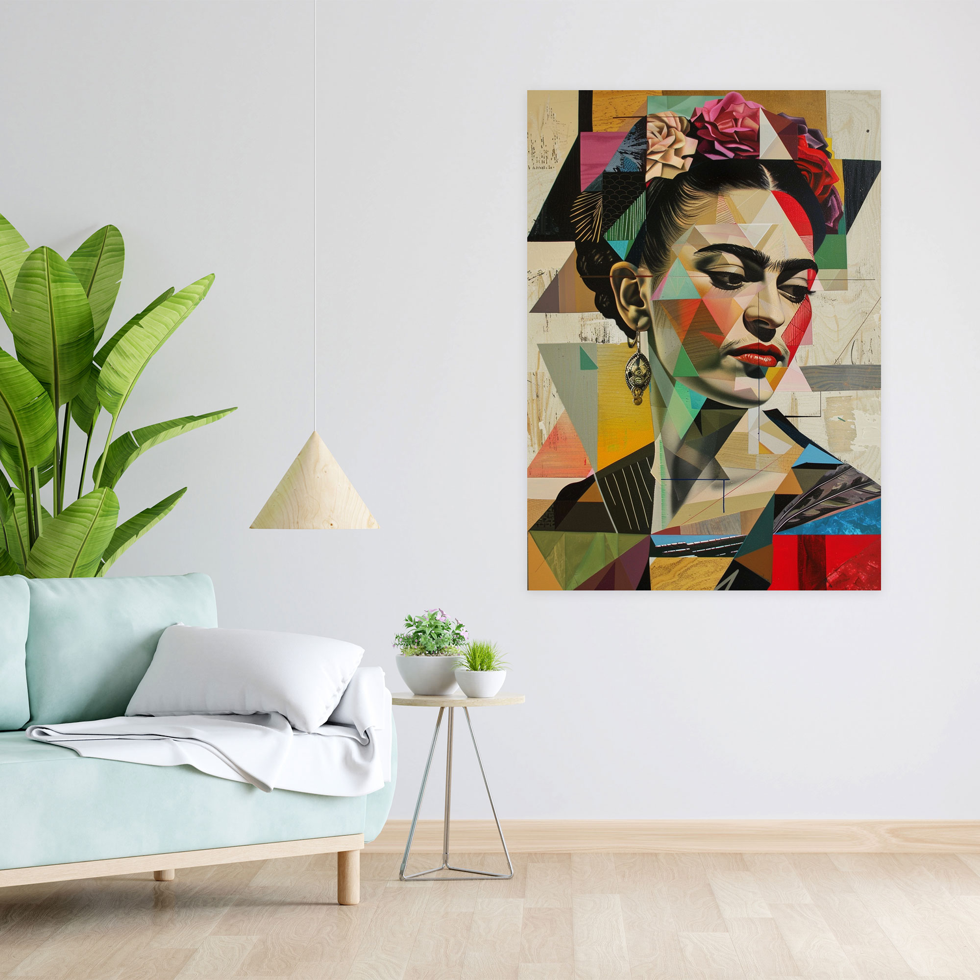 Frida Kahlo Style Canvas Print - Frida Kahlo, Frida Kahlo Style, Canvas Print, Wall Decoration