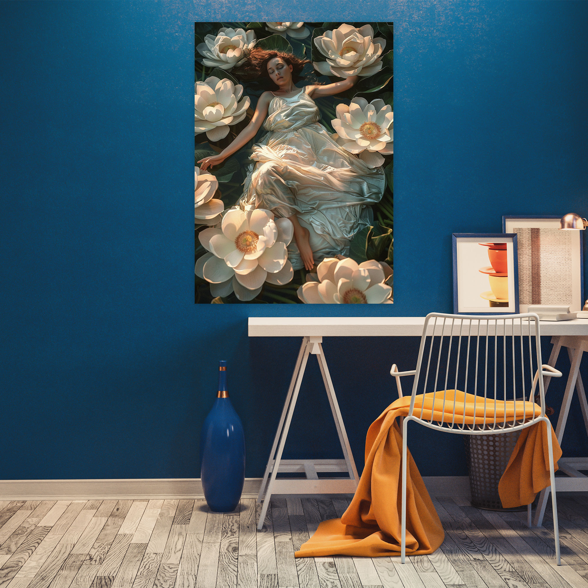 Frida Kahlo Style Wall Decoration - Frida Kahlo, Canvas, Canvas Wall Art, Wall Decoration