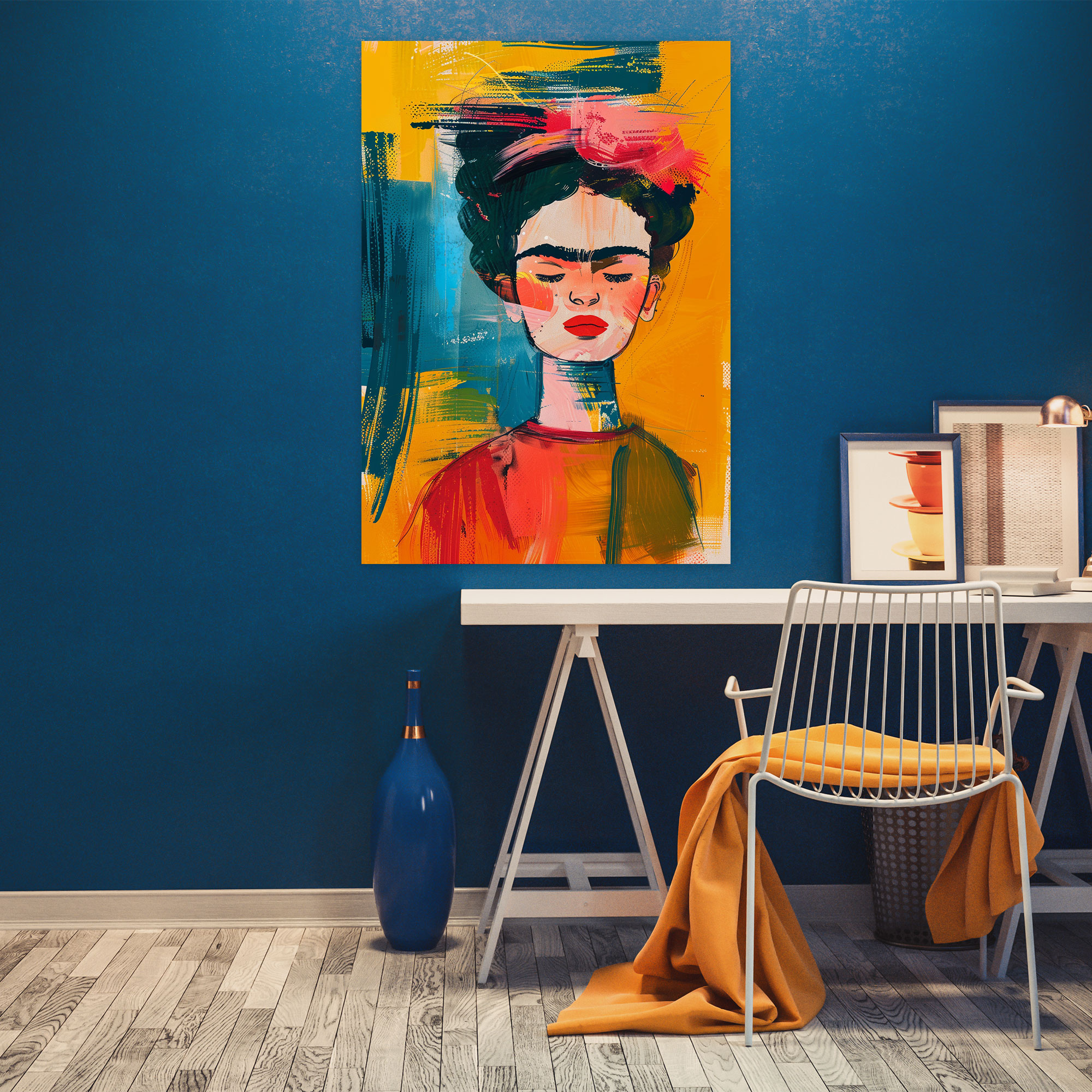 Frida Kahlo Style Wall Art - Frida Kahlo, Home Decoration, Canvas, Wall Art