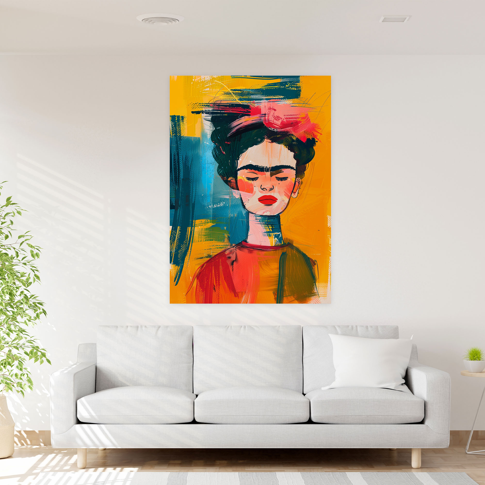 Frida Kahlo Style Wall Art - Frida Kahlo, Home Decoration, Canvas, Wall Art
