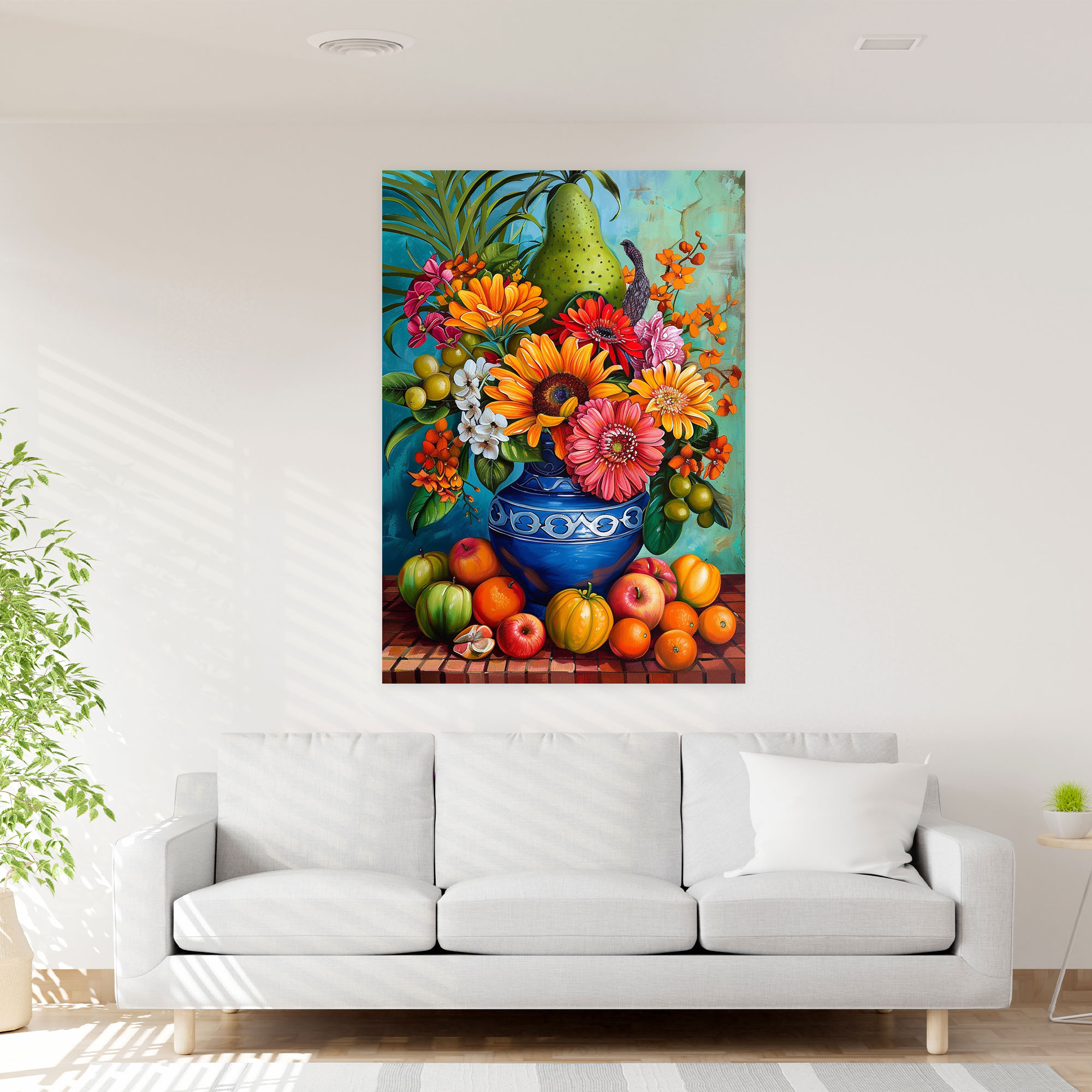Frida Kahlo Style Wall Decoration - Frida Kahlo, Canvas, Canvas Print, Frida Kahlo Style