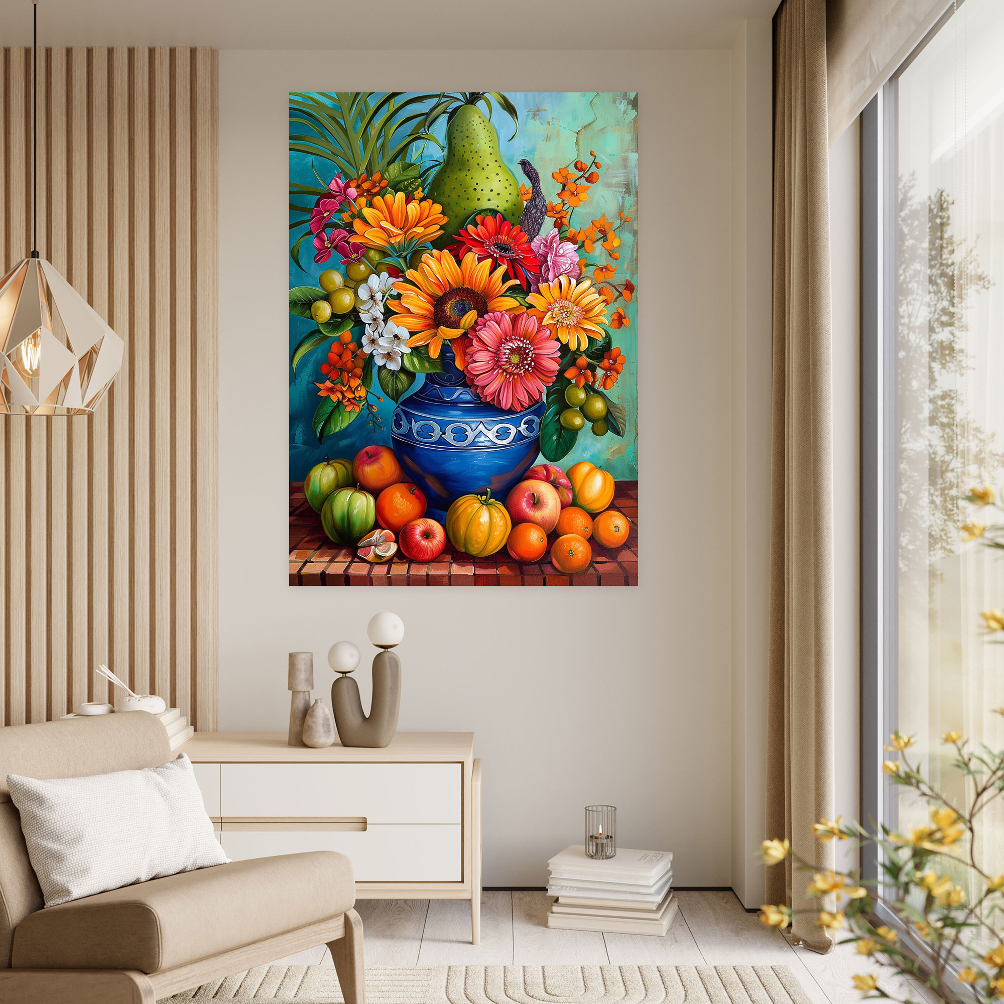 Frida Kahlo Style Wall Decoration - Frida Kahlo, Canvas, Canvas Print, Frida Kahlo Style