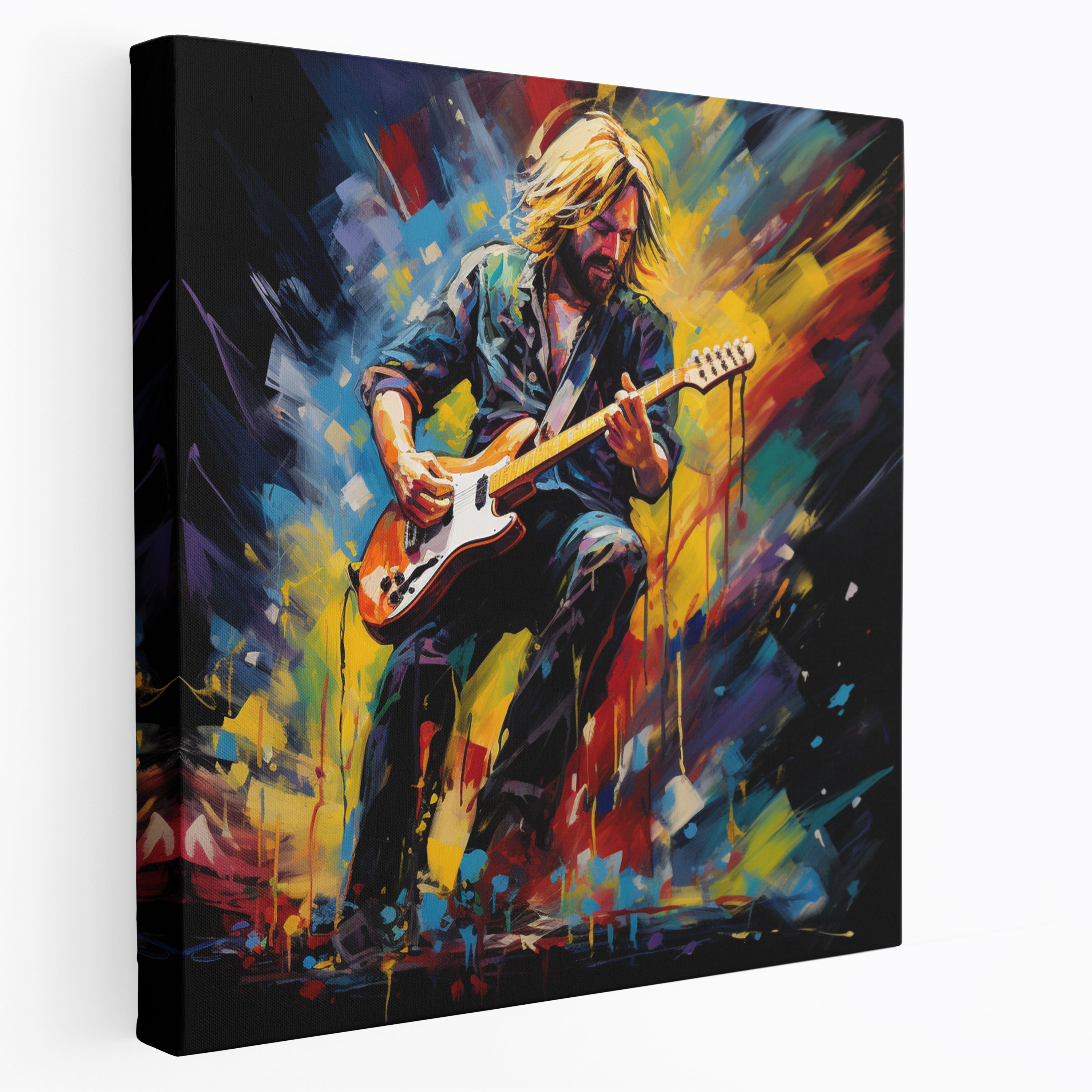 Kurt Cobain Glass Print - Kurt Cobain, Kurt Cobain, Wall Decoration, Glass Art