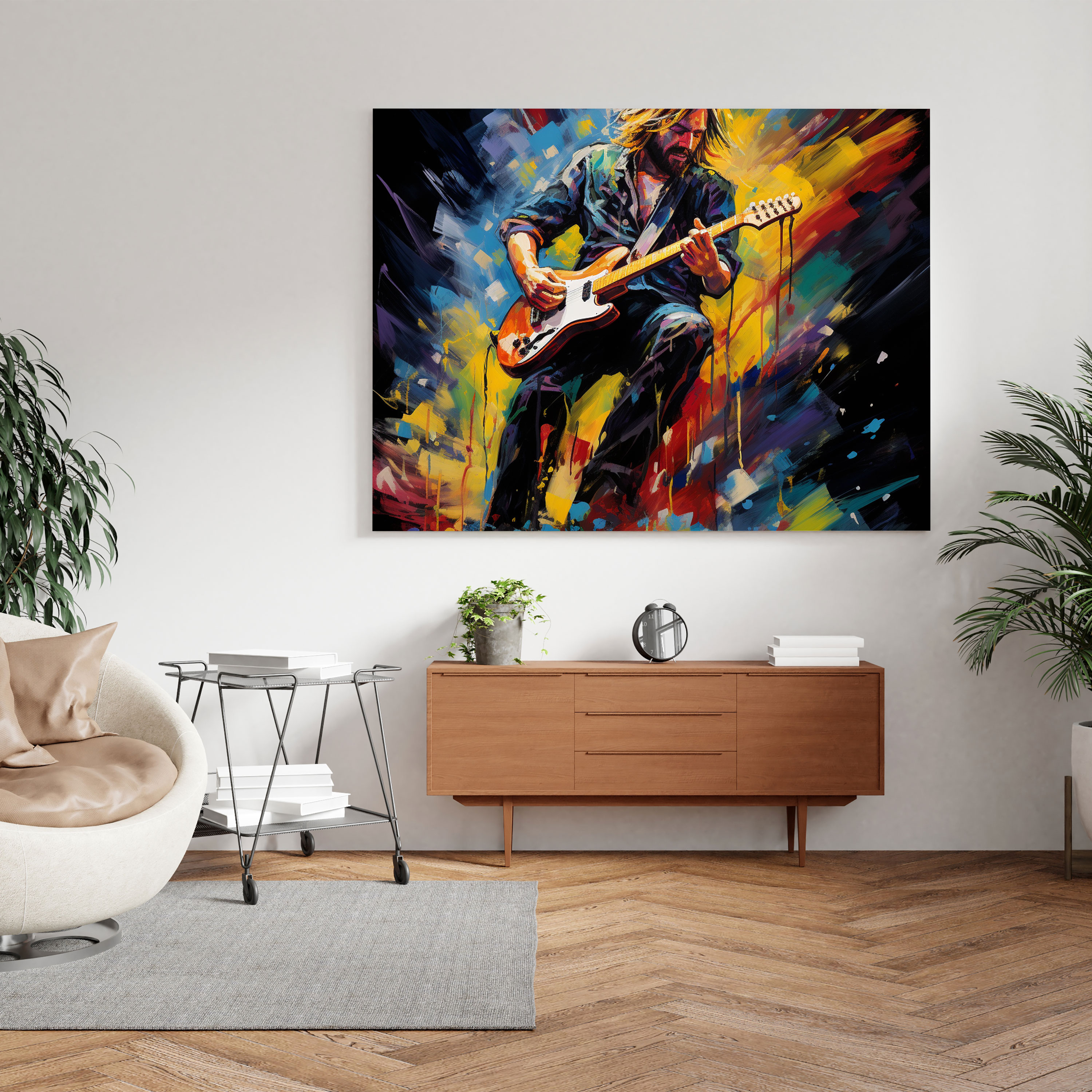 Kurt Cobain Glass Print - Kurt Cobain, Kurt Cobain, Wall Decoration, Glass Art