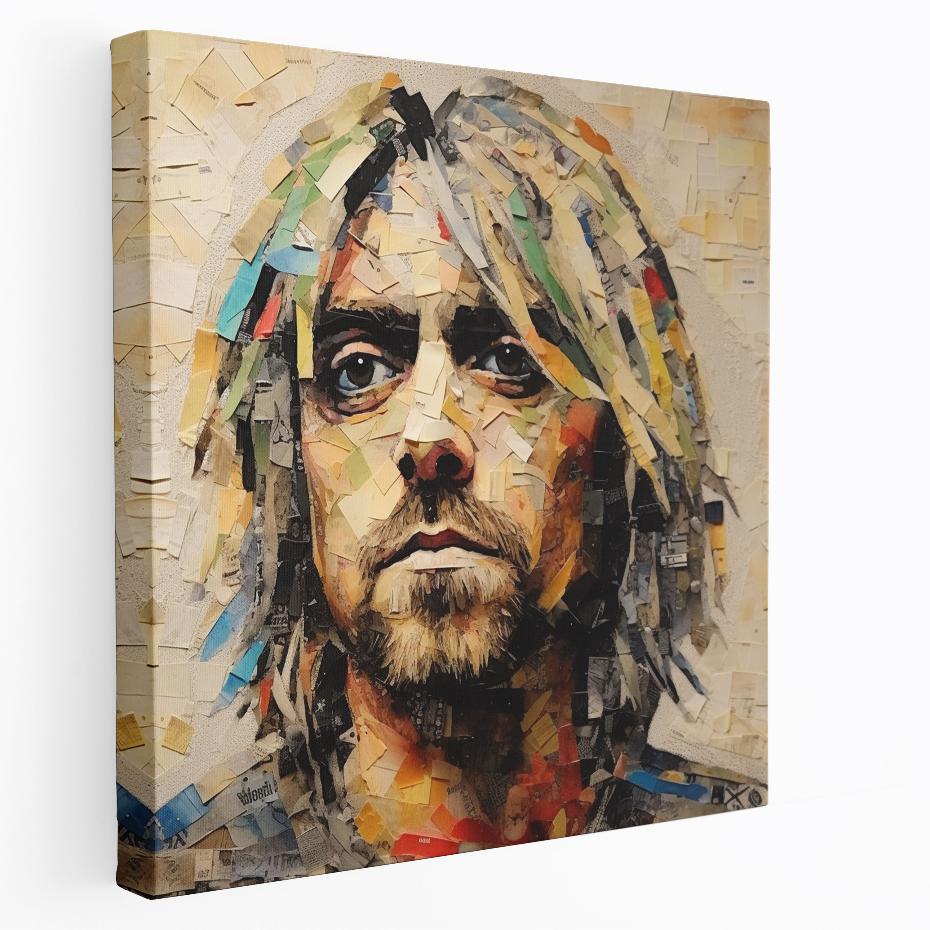 Kurt Cobain Glasbild - Wanddekoration Glas Kunstwerk Glasdruck