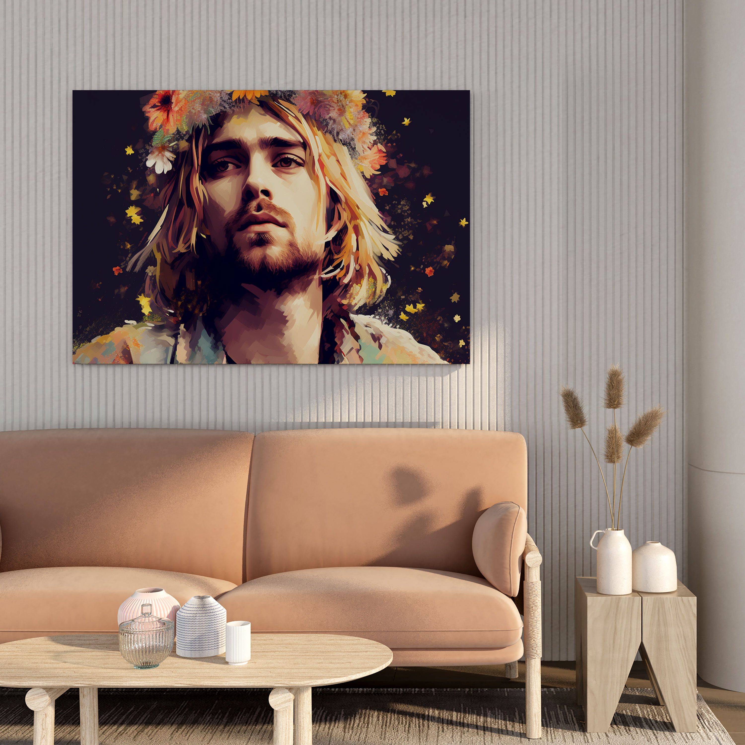 Kurt Cobain Glasbild - Modern Art mit Kurt Cobain Glasbild