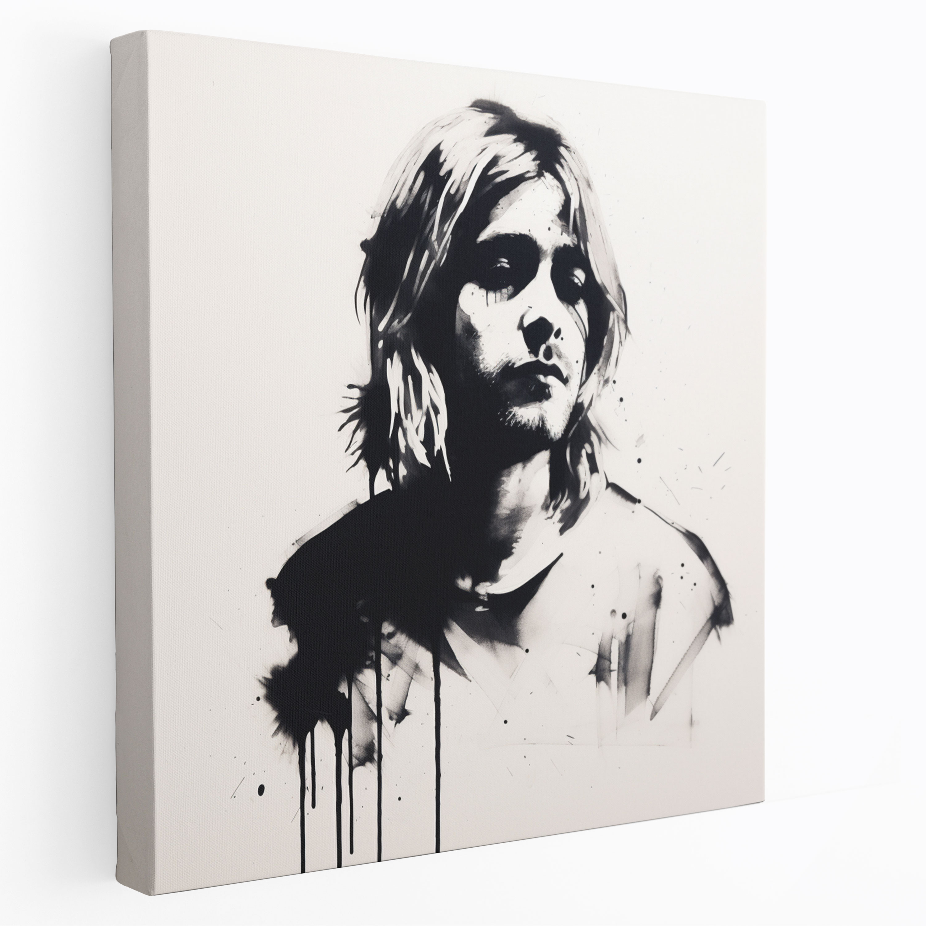 Kurt Cobain Glass Print - Kurt Cobain, Glass Wall Art, Modern Art, Glass Print