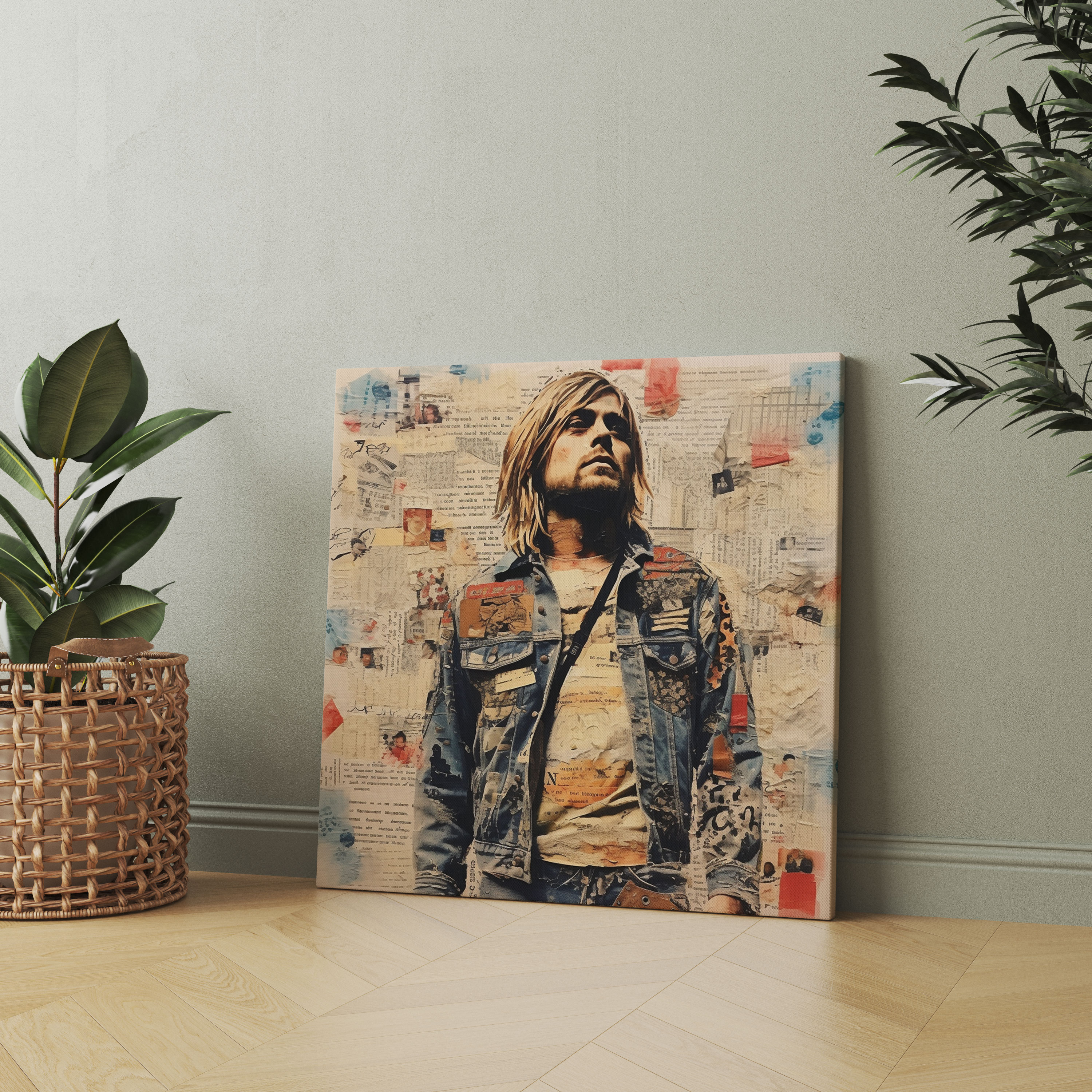 Glasbild Kurt Cobain - Lyrisch bedeutsam für Zuhause Dekoration