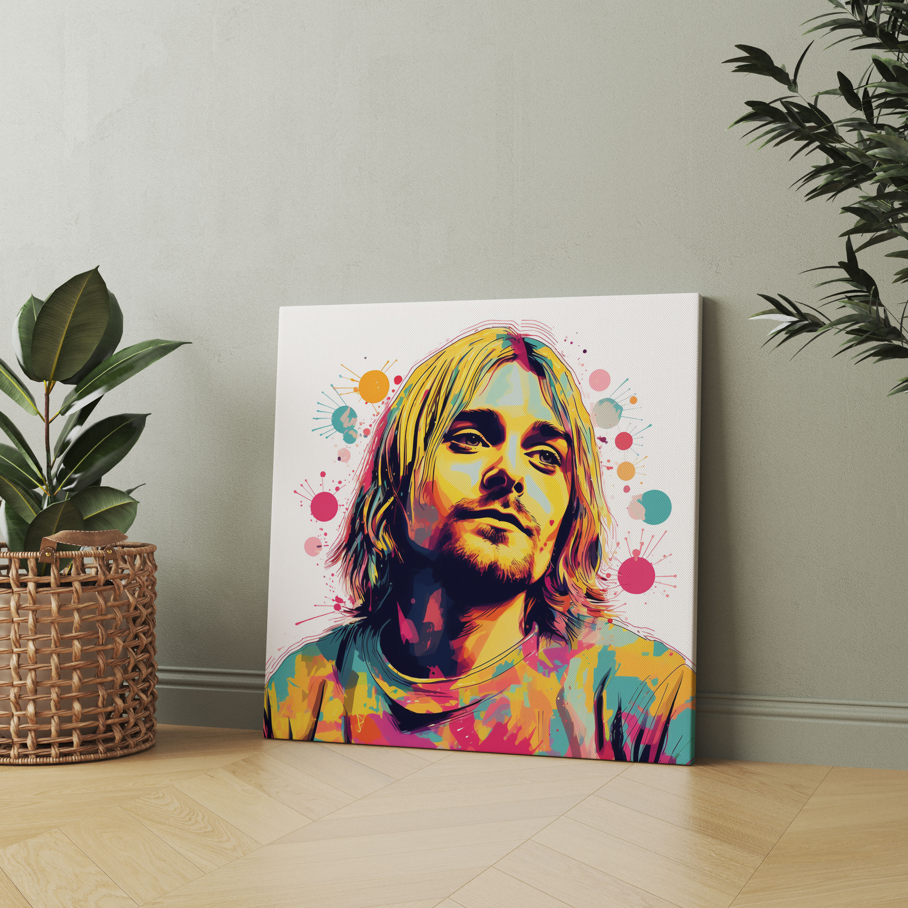 Kurt Cobain Modern Glass Print - Kurt Cobain, Kurt Cobain, Glass Wall Art, Home Decoration
