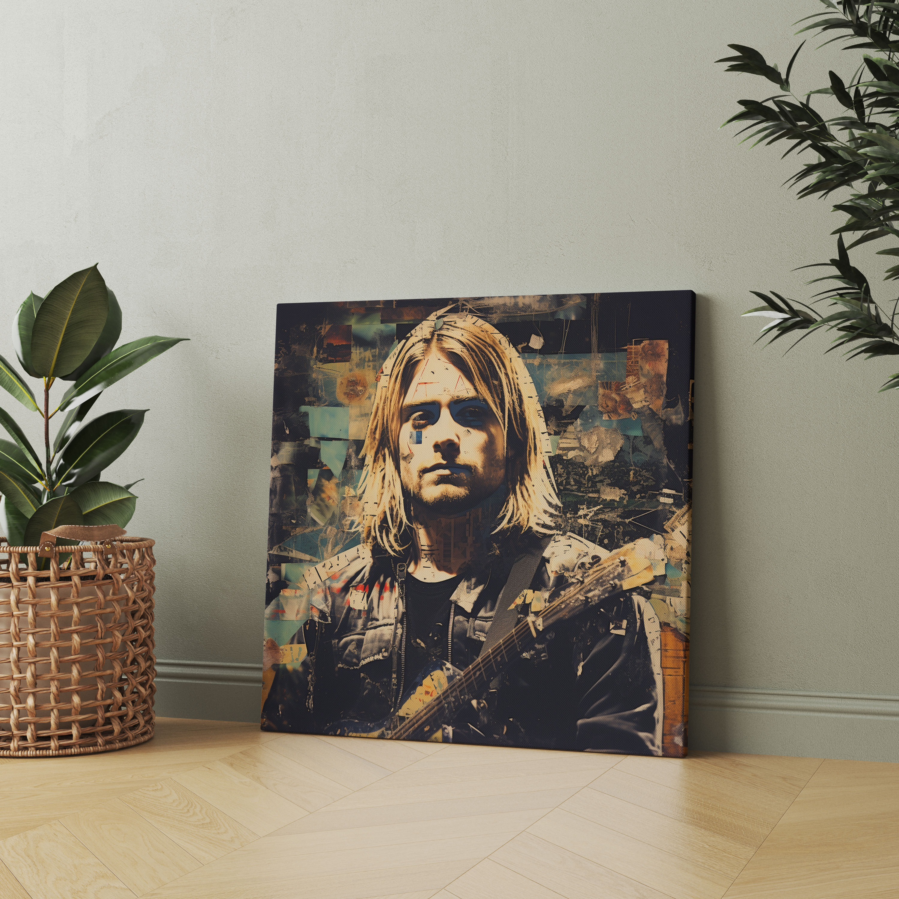 Kurt Cobain Glass Print - Grunge-Inspired Art - Kurt Cobain, Glass Art, Grunge, Glass Print