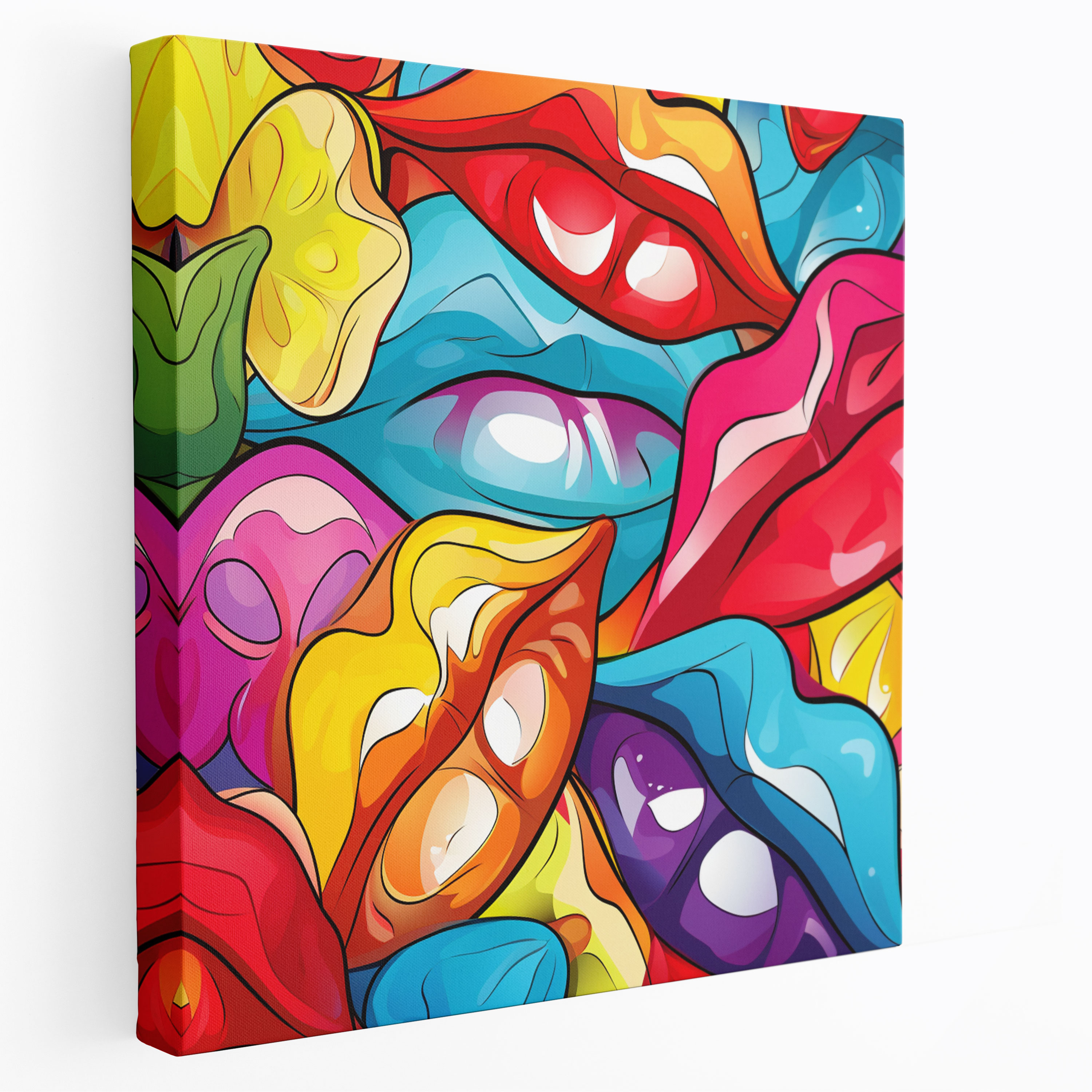 Kiss Wall Decoration - Diversity Of Love Canvas Print - Kiss, Canvas Print, Diversity Of Love, Kiss