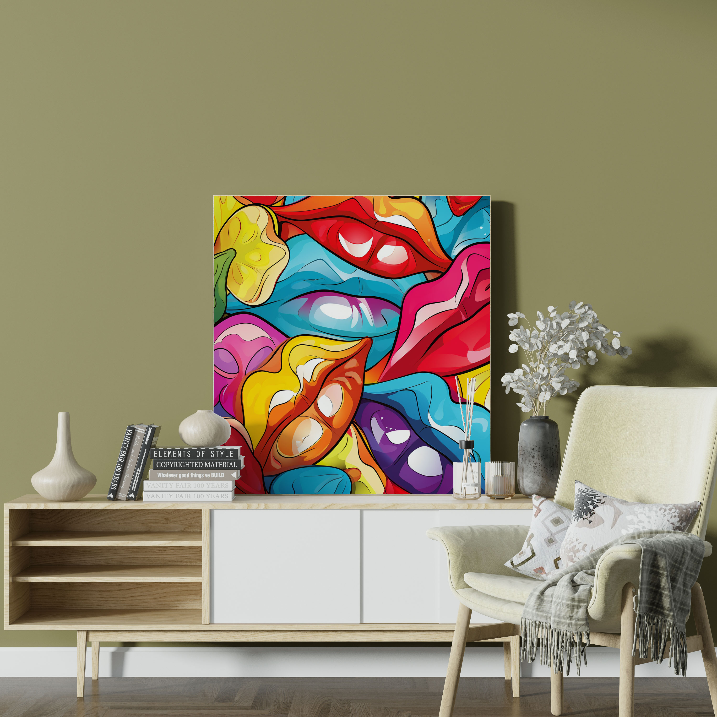 Kiss Wall Decoration - Diversity Of Love Canvas Print - Kiss, Canvas Print, Diversity Of Love, Kiss