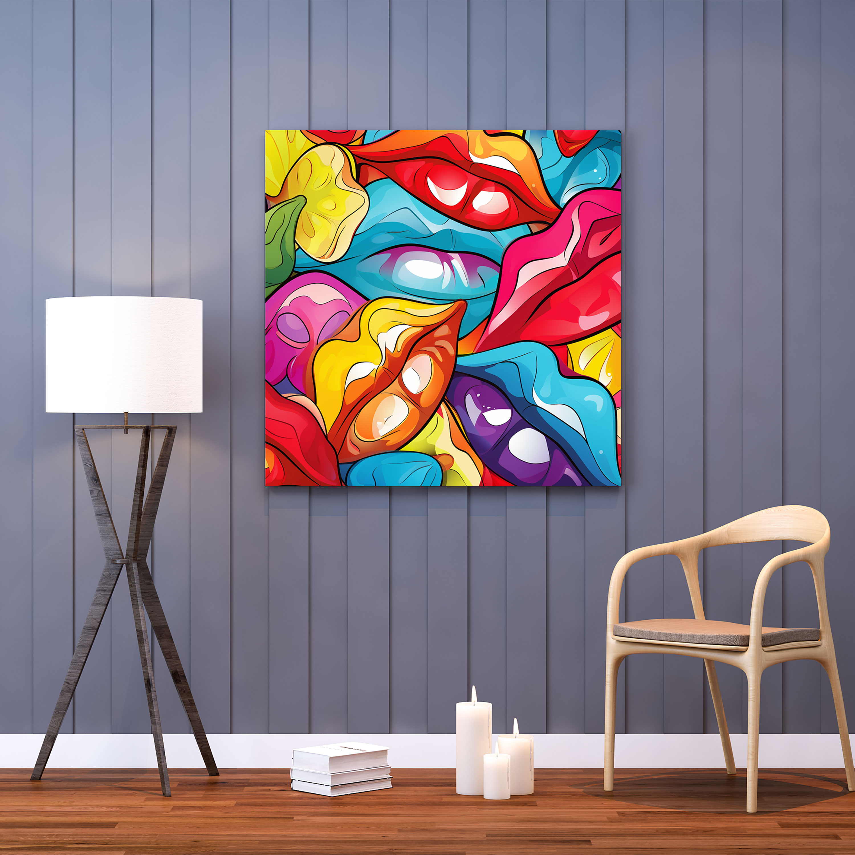 Kiss Wall Decoration - Diversity Of Love Canvas Print - Kiss, Canvas Print, Diversity Of Love, Kiss
