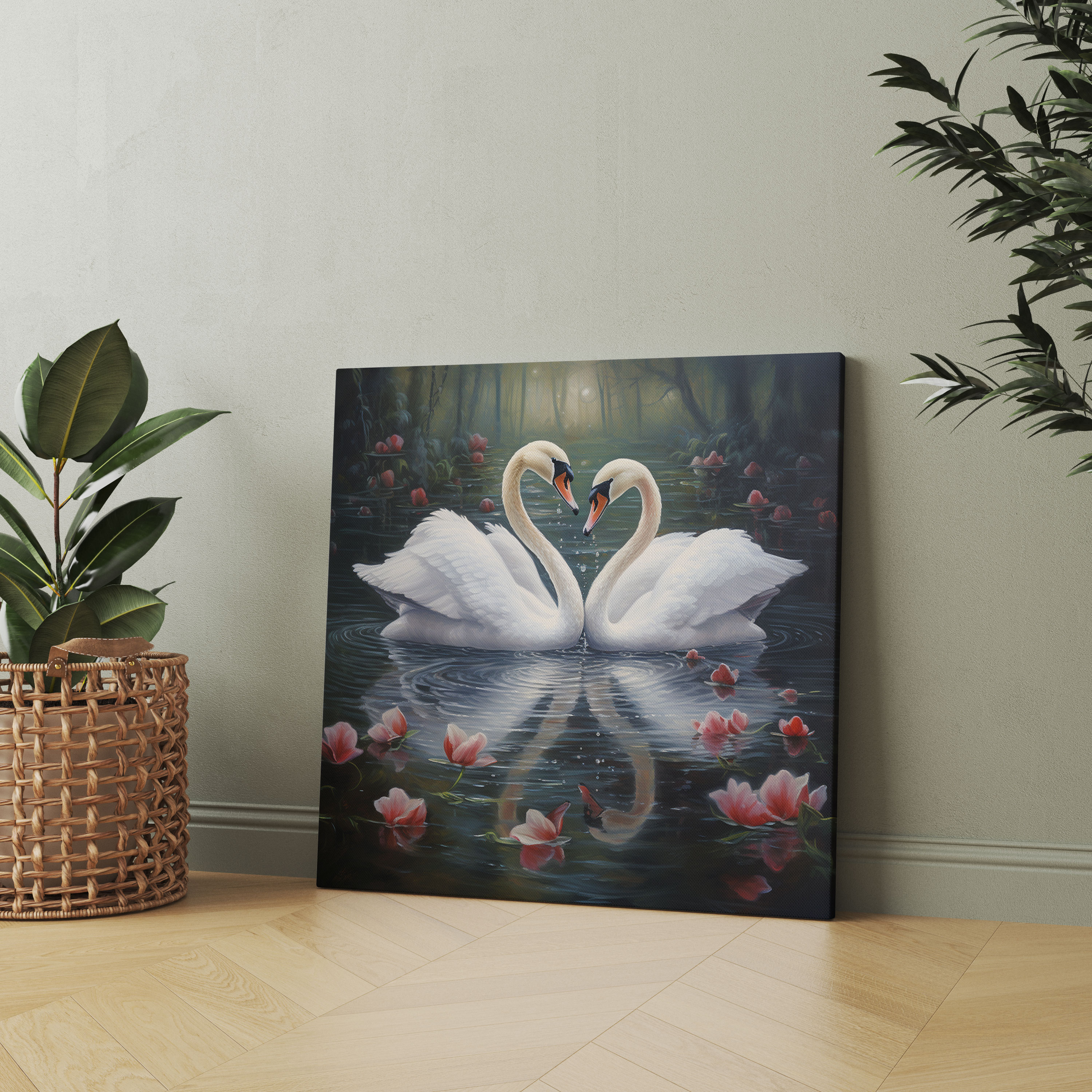 Kiss Canvas Print - Kiss, Canvas, Wall Art, Whimsical Painting