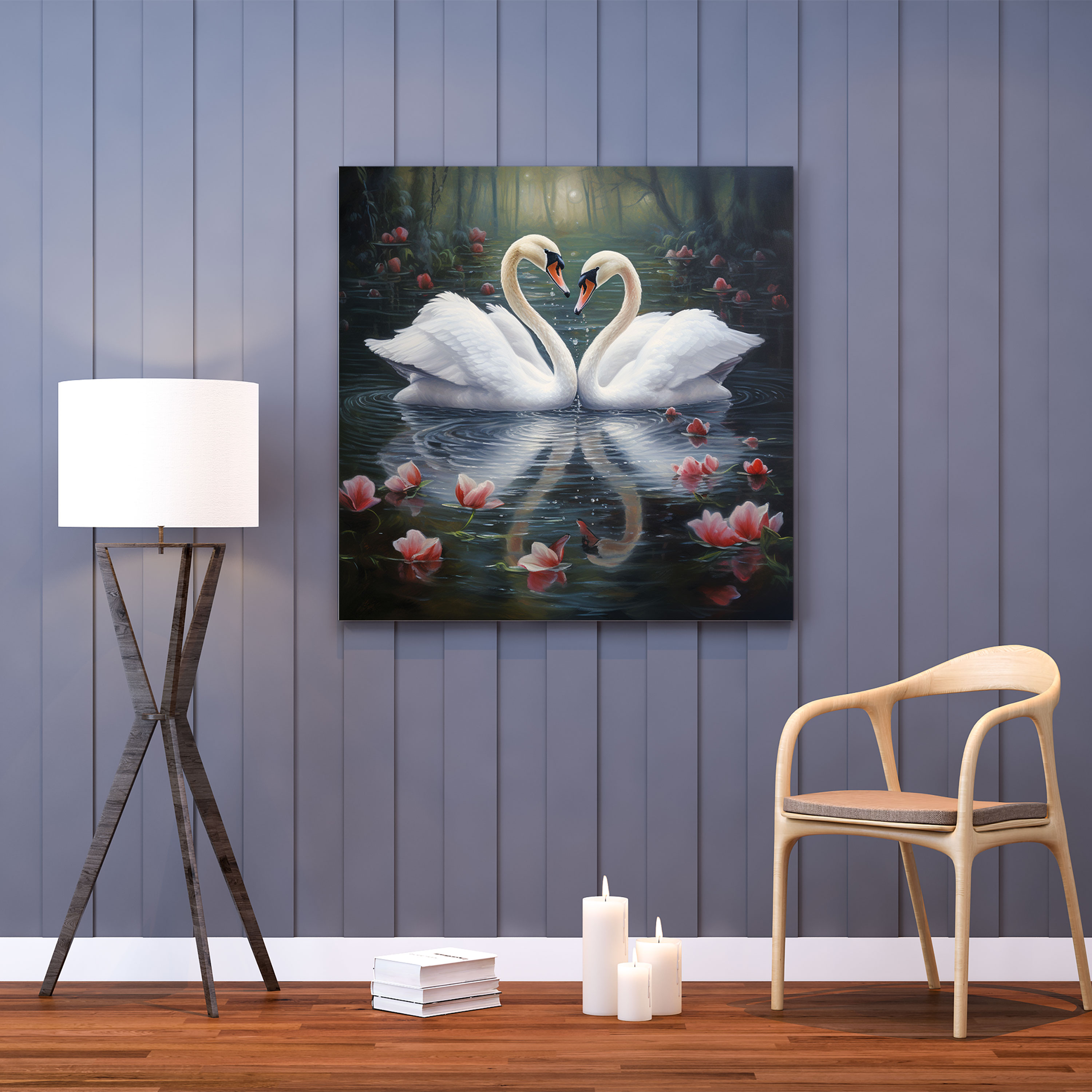 Kiss Canvas Print - Kiss, Canvas, Wall Art, Whimsical Painting