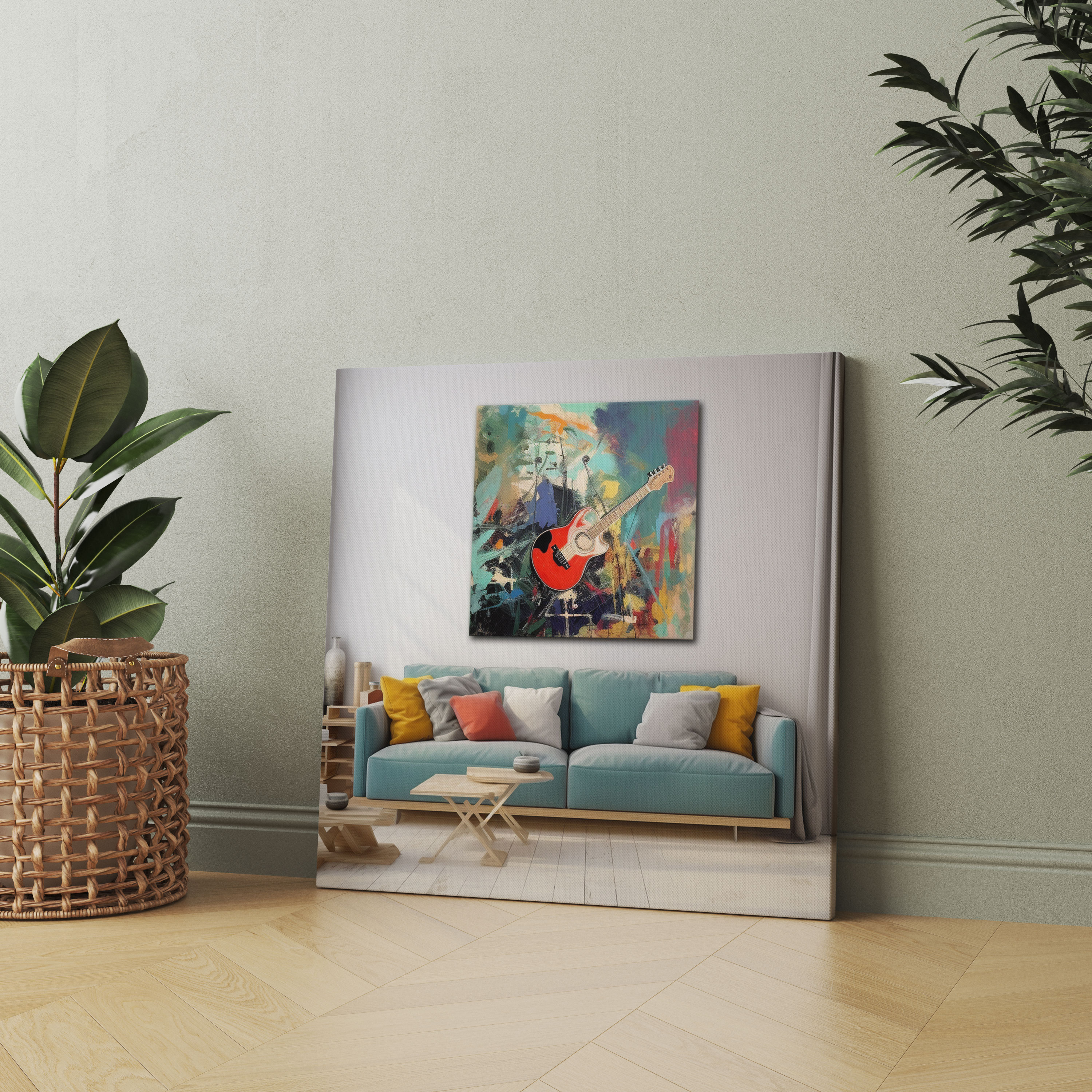 Kurt Cobain Canvas Print - Abstract Art Style Wall Art - Kurt Cobain, Musical Journey, Kurt Cobain, Wall Decoration