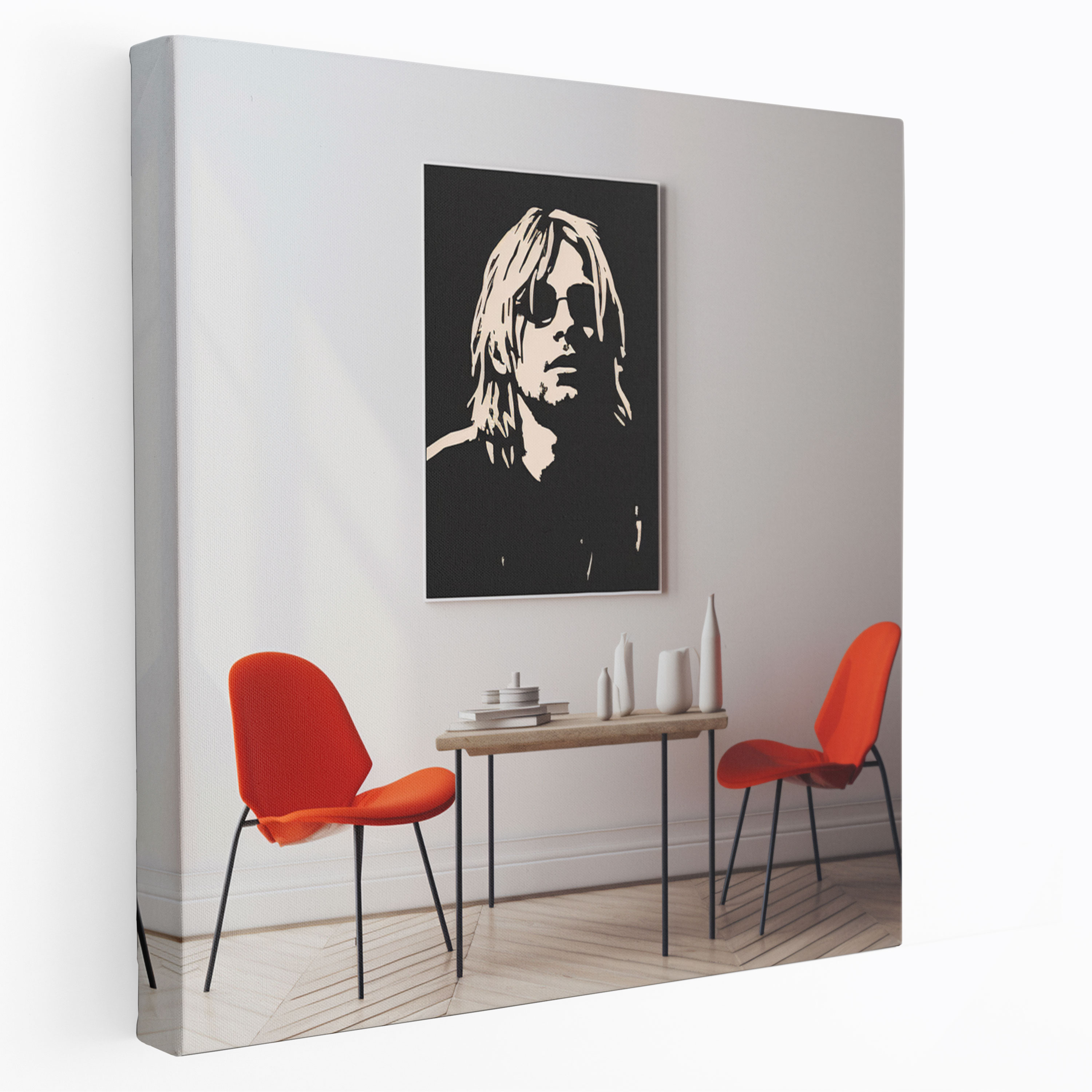 Kurt Cobain Canvas Print - Minimalistic Wall Art - Kurt Cobain, Kurt Cobain, Canvas Print, Wall Art