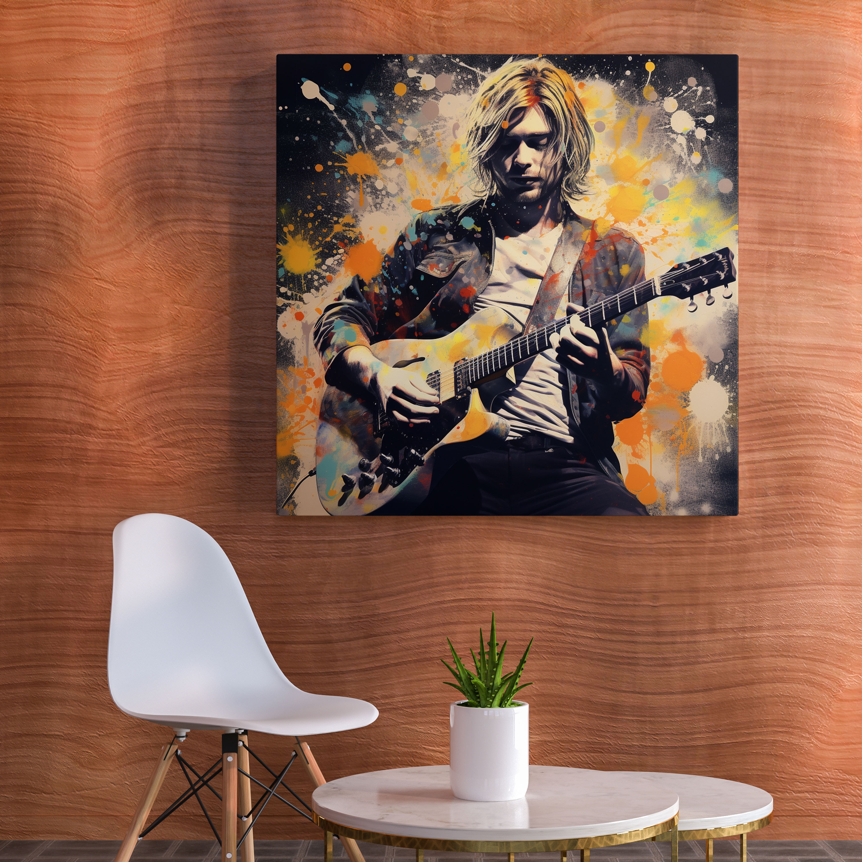 Kurt Cobain Canvas Print - Collage Style Wall Art - Kurt Cobain, Home Decoration, Kurt Cobain, Canvas Print