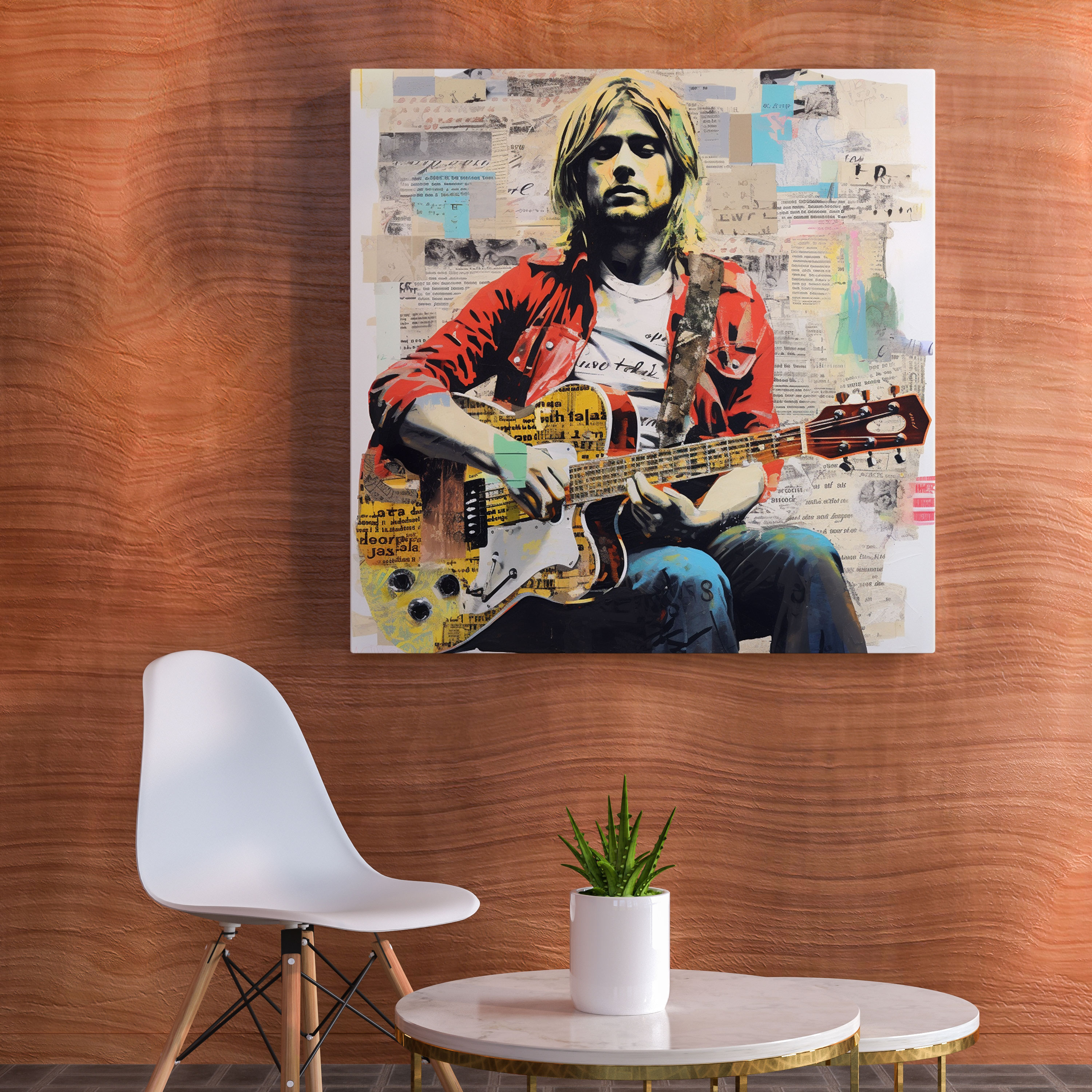 Kurt Cobain Wall Art - Kurt Cobain, Wall Art, Handwritten Lyrics, Nostalgia