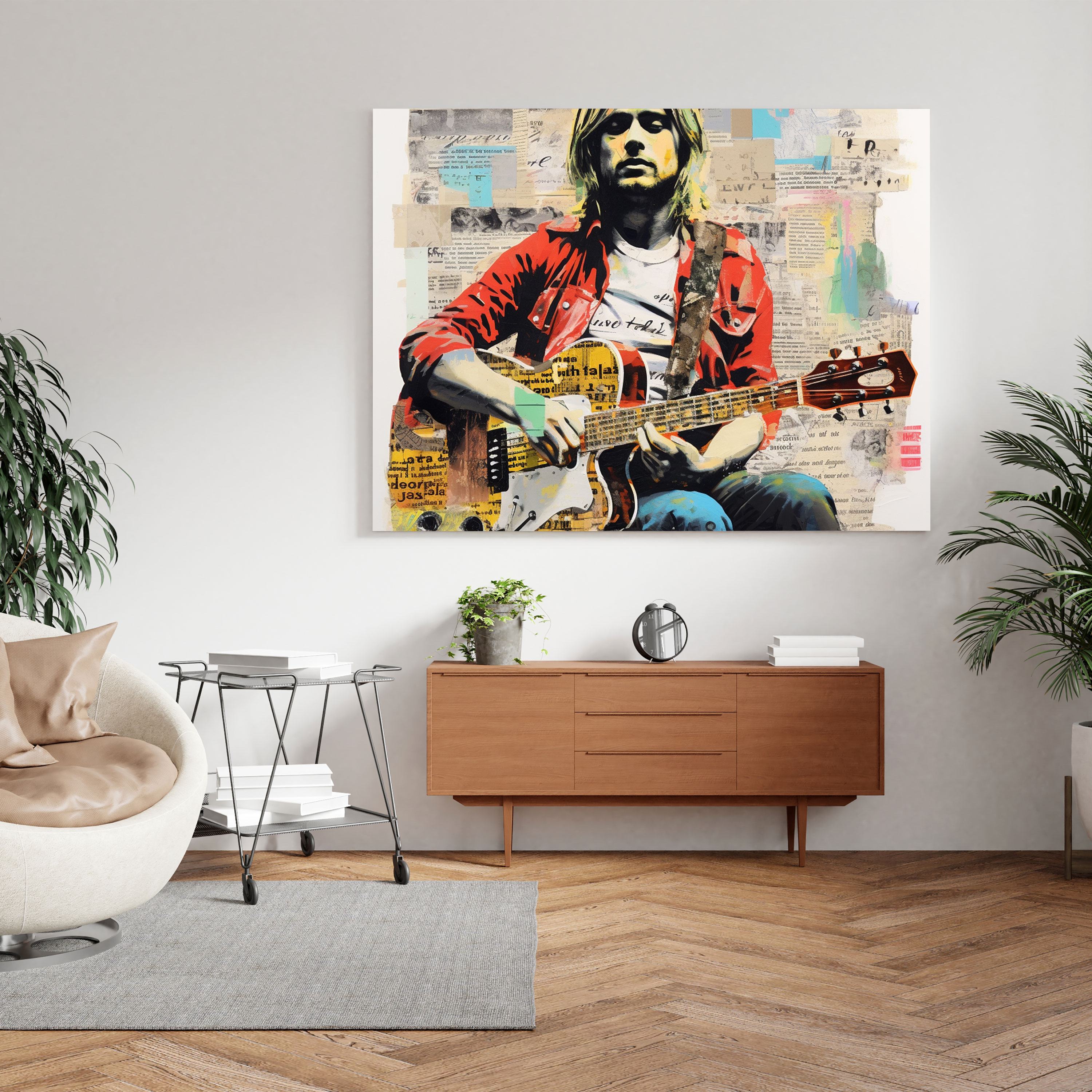 Kurt Cobain Wall Art - Kurt Cobain, Wall Art, Handwritten Lyrics, Nostalgia