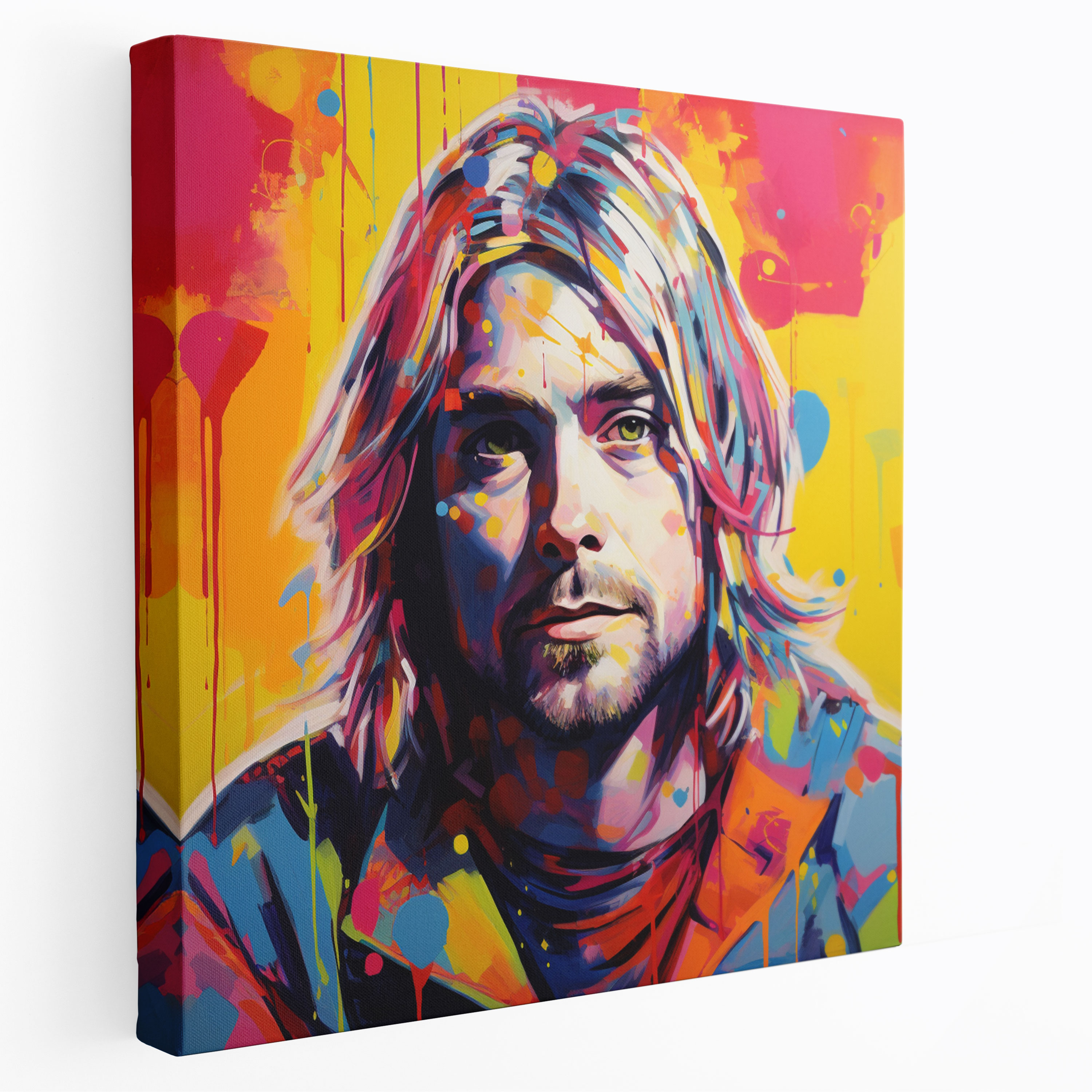 Kurt Cobain Canvas Print - Kurt Cobain, Wall Decoration, Wall Art, Pop Art