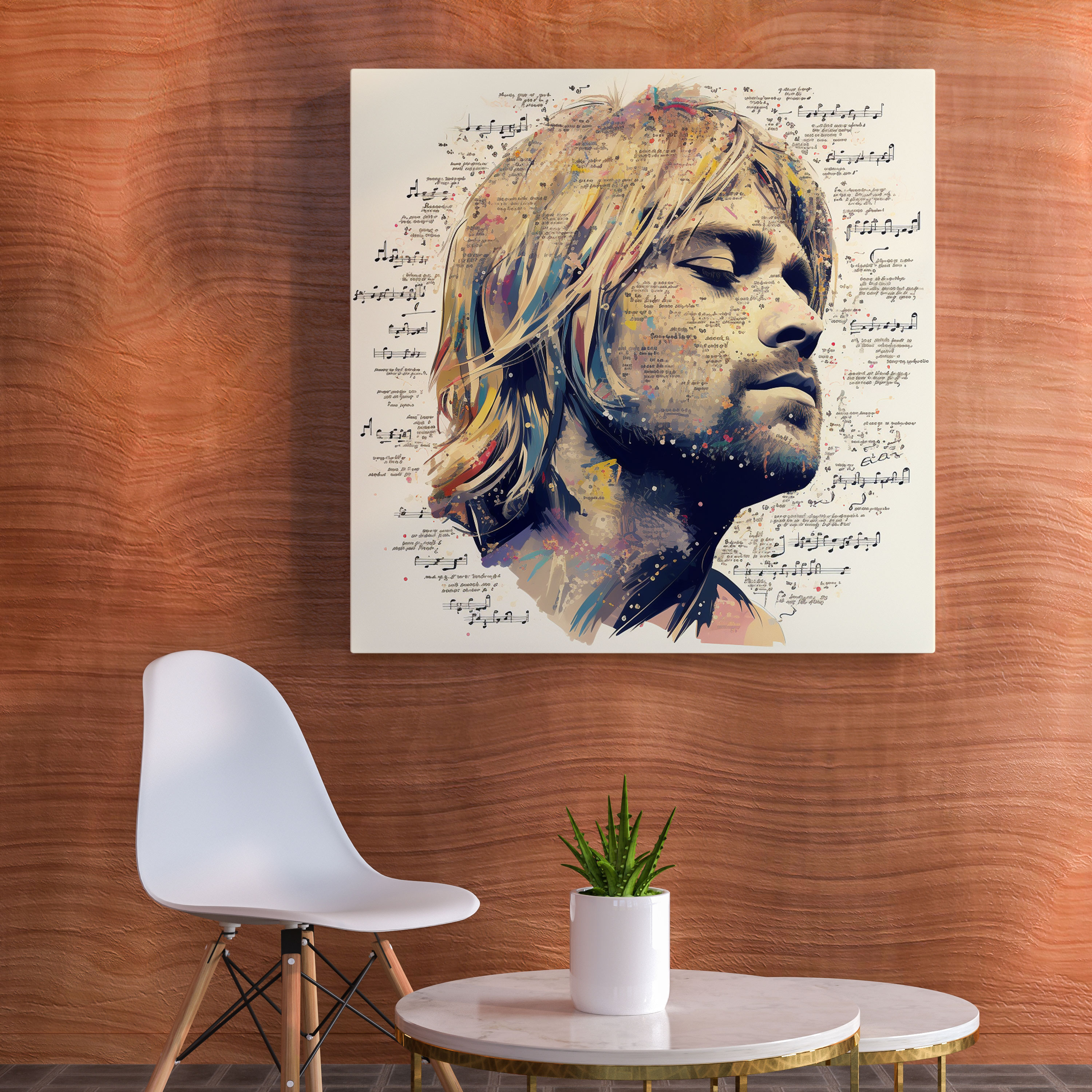 Kurt Cobain Canvas Print - Kurt Cobain, Canvas Print, Wall Art, Lyrics