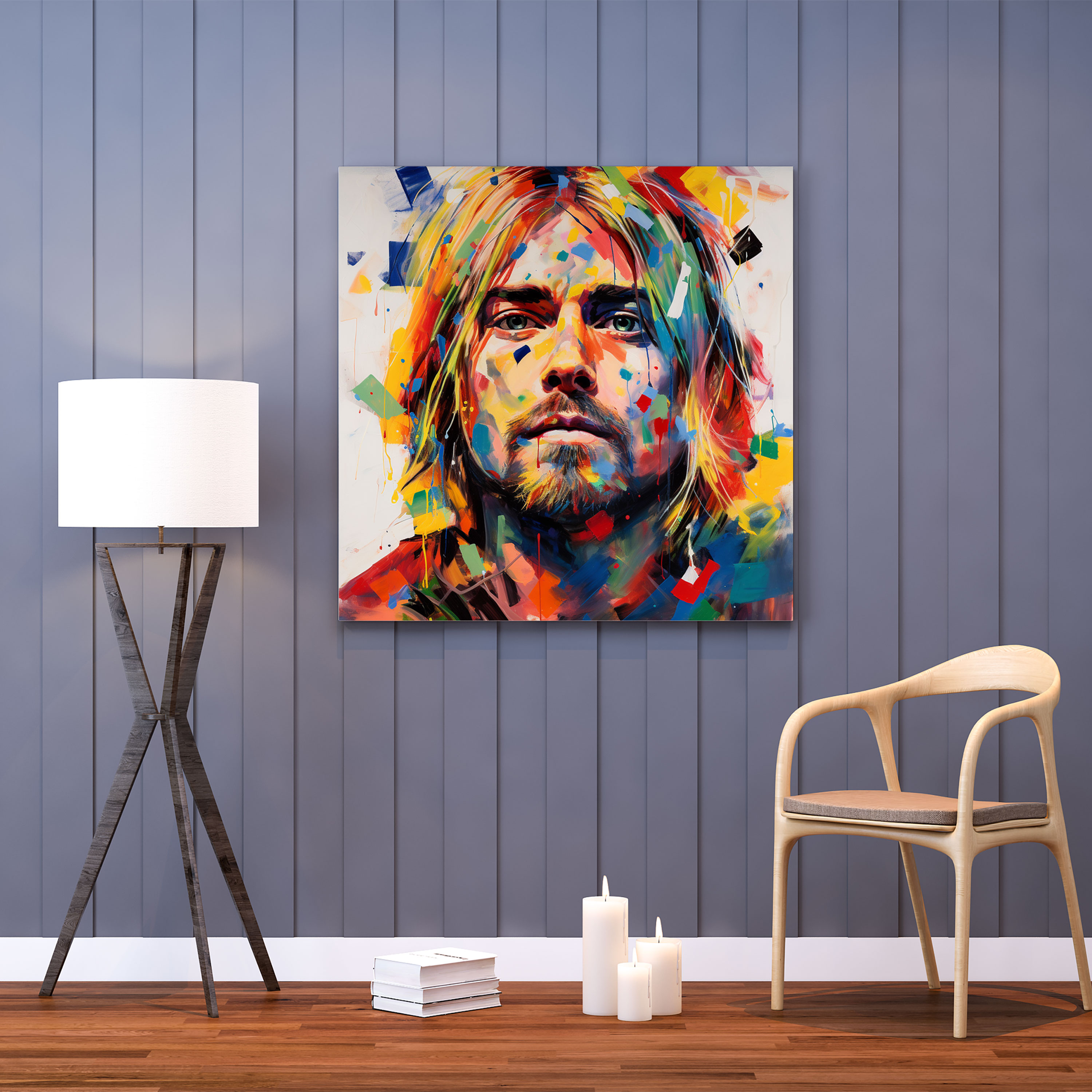 Kurt Cobain Wall Decoration - Kurt Cobain, Canvas, Wall Art, Canvas Print