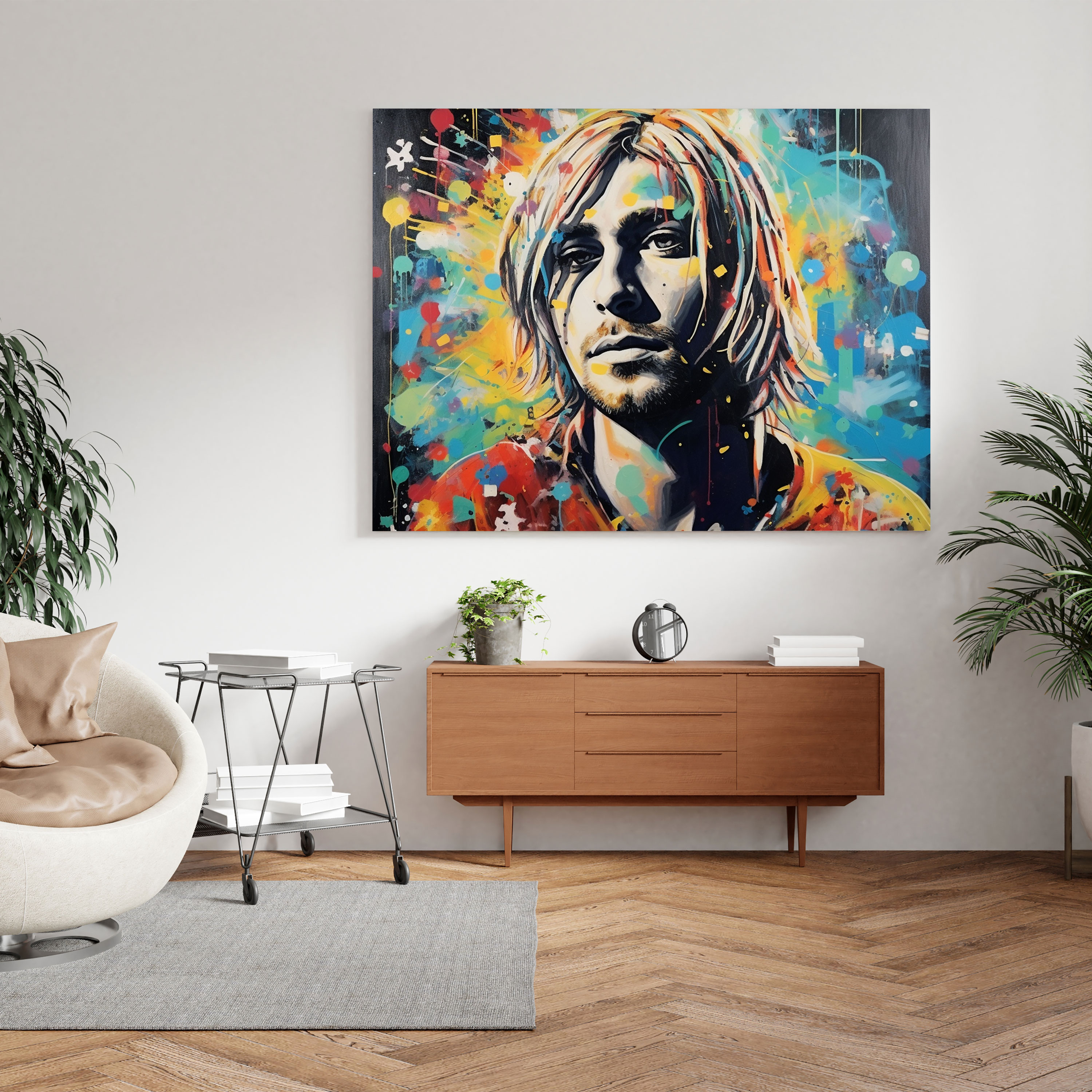 Kurt Cobain Wall Art - Kurt Cobain, Wall Art, Kurt Cobain, Wall Decoration
