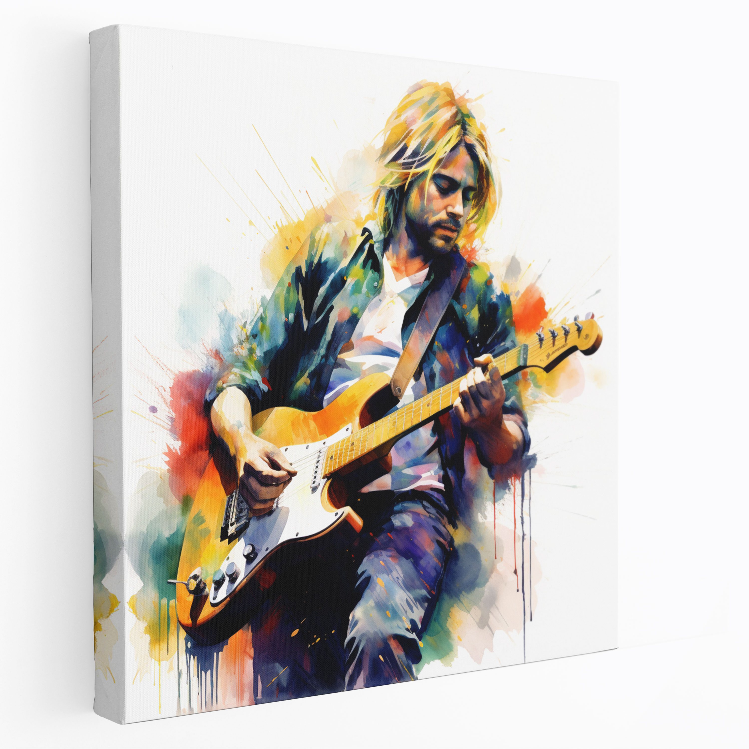 Kurt Cobain Canvas Print - Kurt Cobain, Canvas, Kurt Cobain, Wall Art